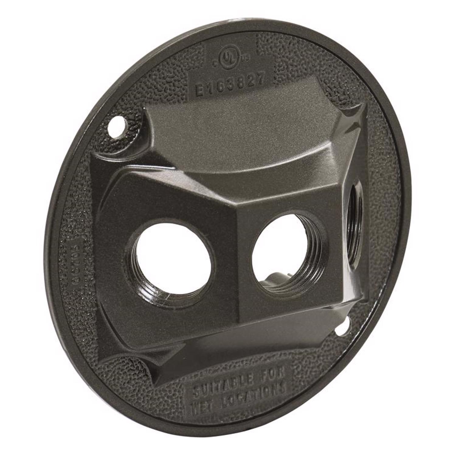 Sigma Engineered Solutions Round Die-Cast Metal 4.13 in. H X 4.13 in. W Lampholder Cover