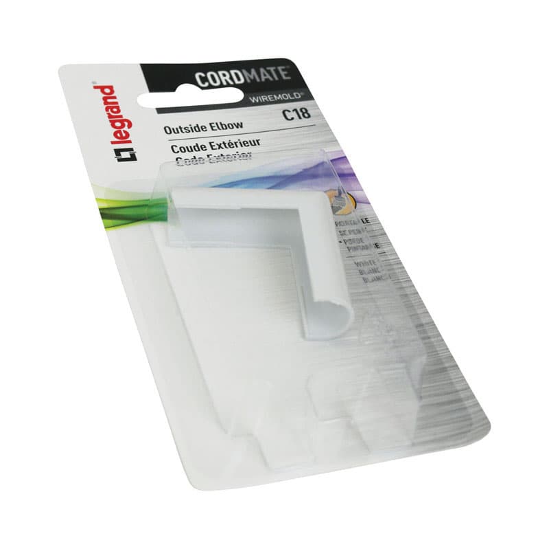 Legrand CordMate 1.63 in. L Outside Elbow 1 pk