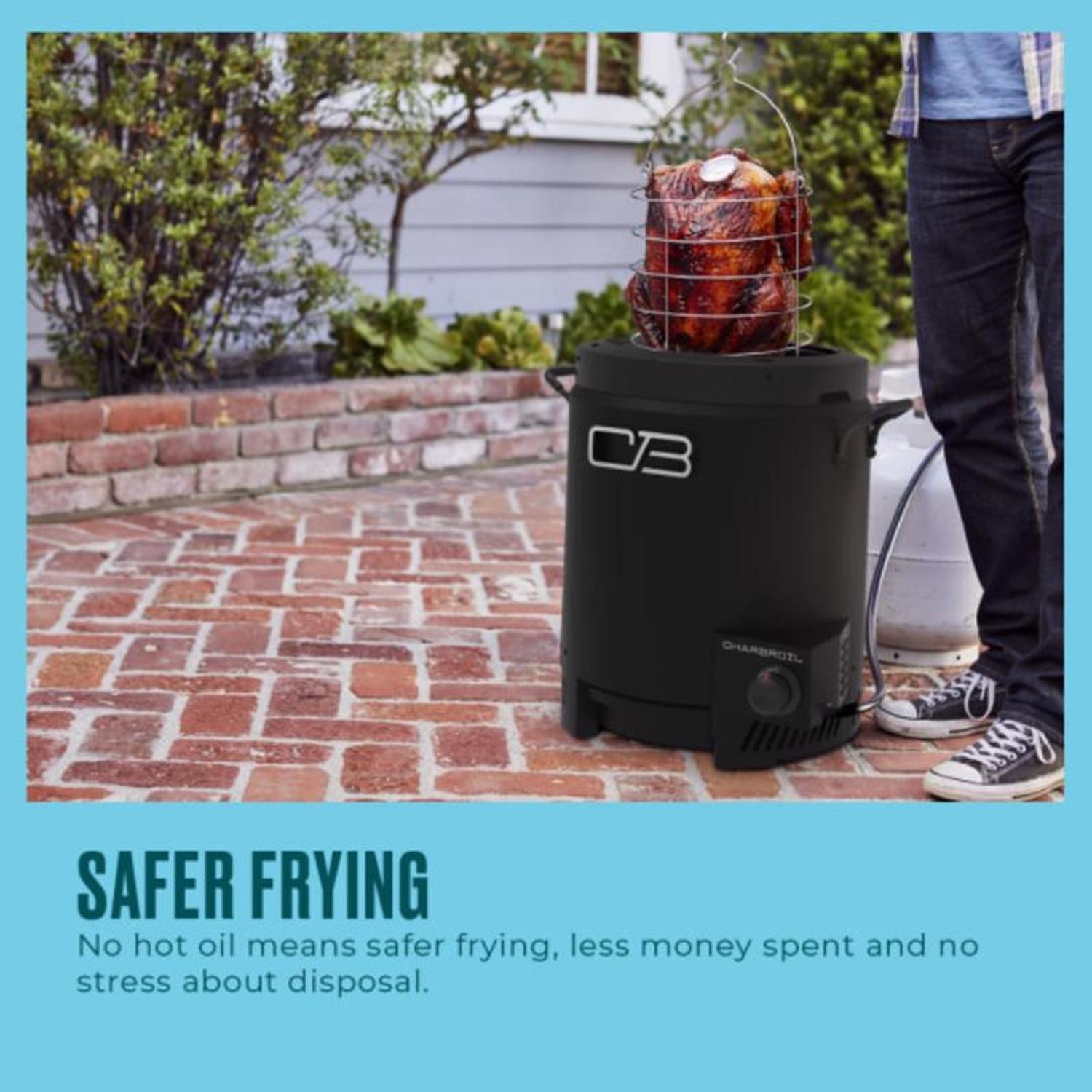 Charbroil Big Easy 16000 BTU Stainless Steel Oil-less Turkey Fryer 16 lb