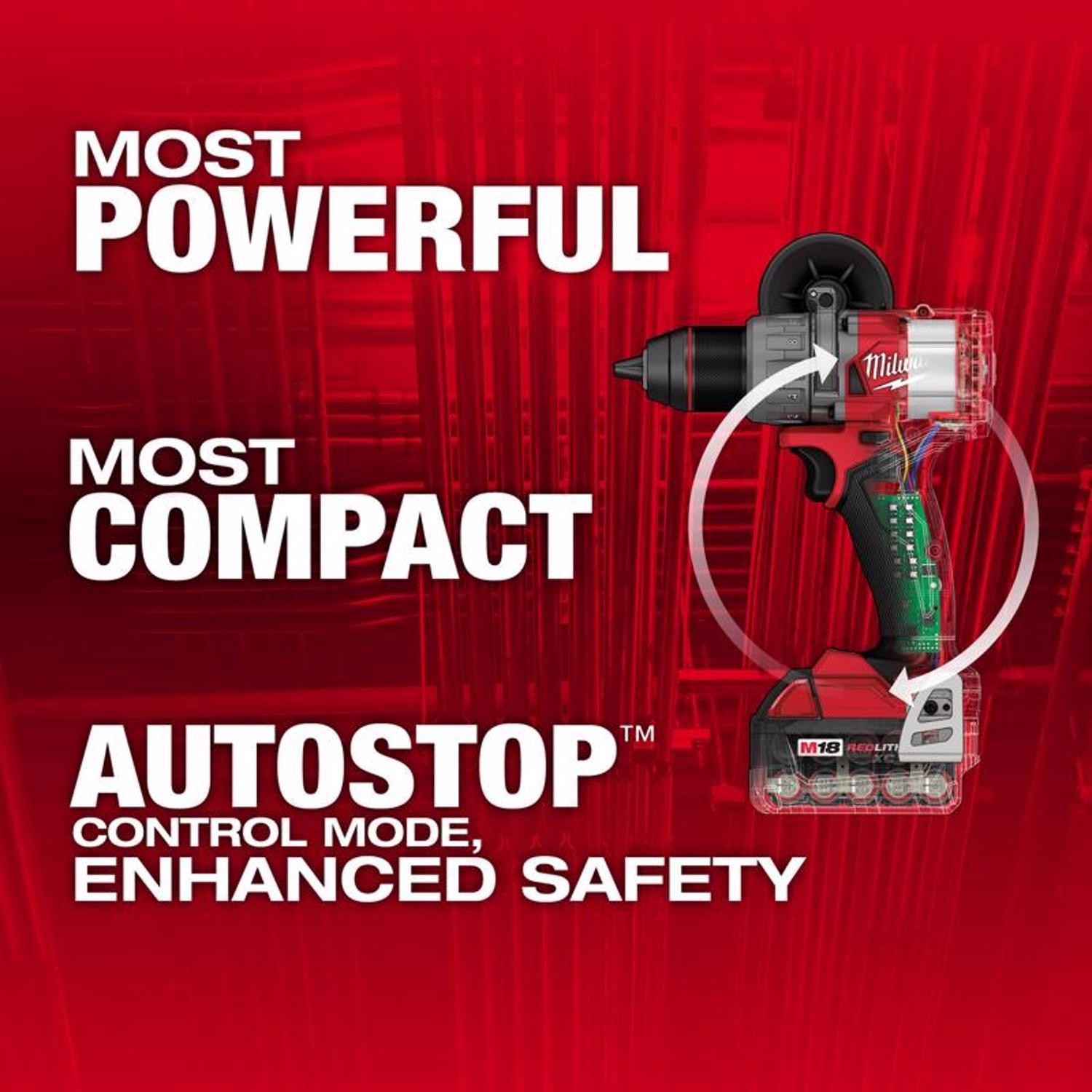 Milwaukee M18 FUEL 1/2 in. Brushless Cordless Hammer Drill/Driver Kit (Battery & Charger)