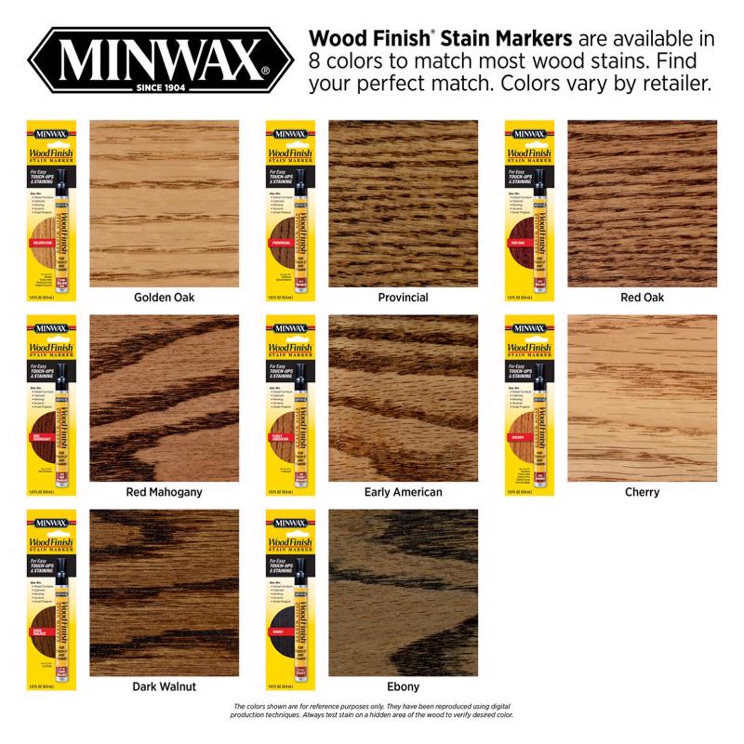 Minwax Wood Finish Stain Marker Semi-Transparent Golden Oak Oil-Based Stain Marker 1/3 oz