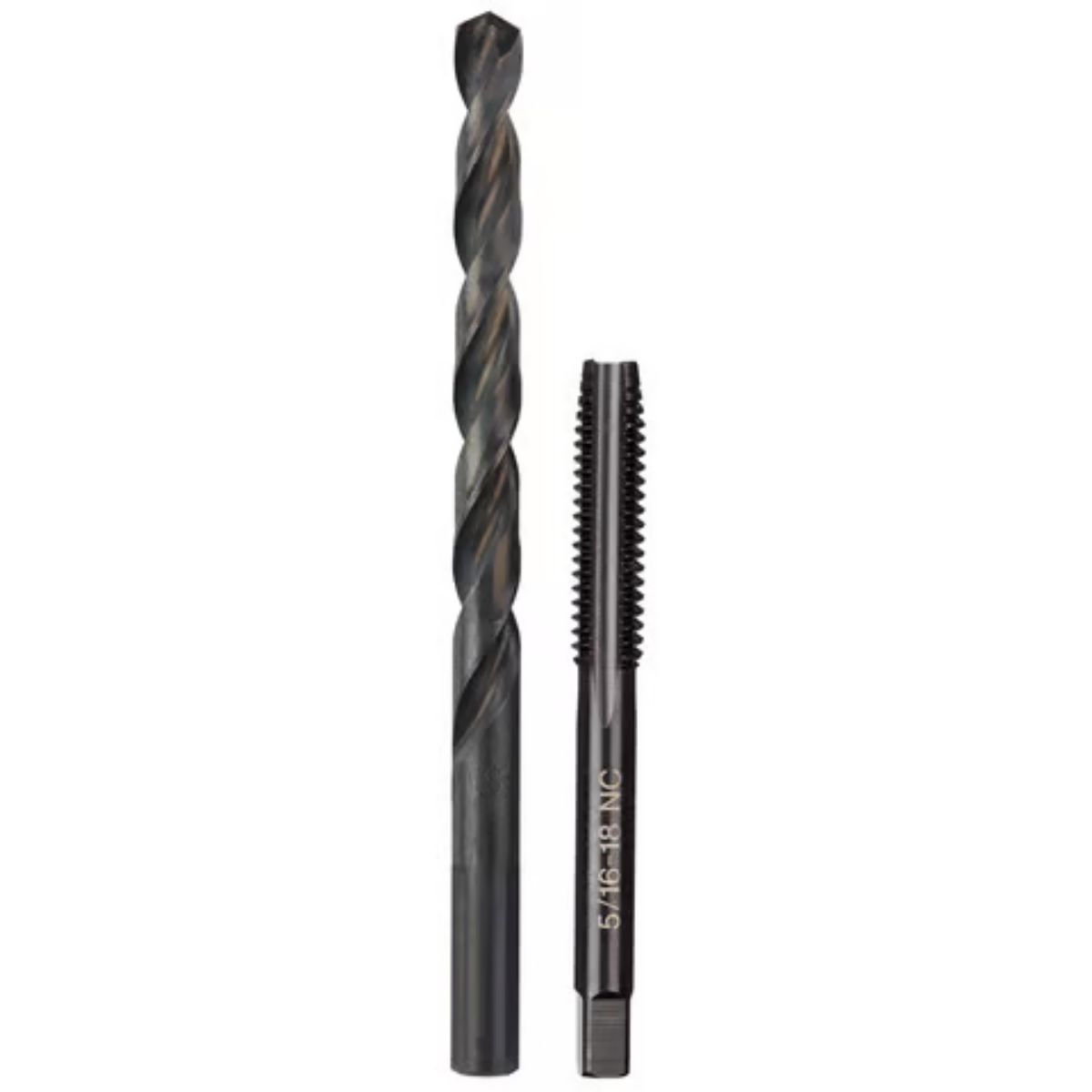 Milwaukee SAE 5/16-18 NC Straight Flute Plug Tap & F Drill Bit