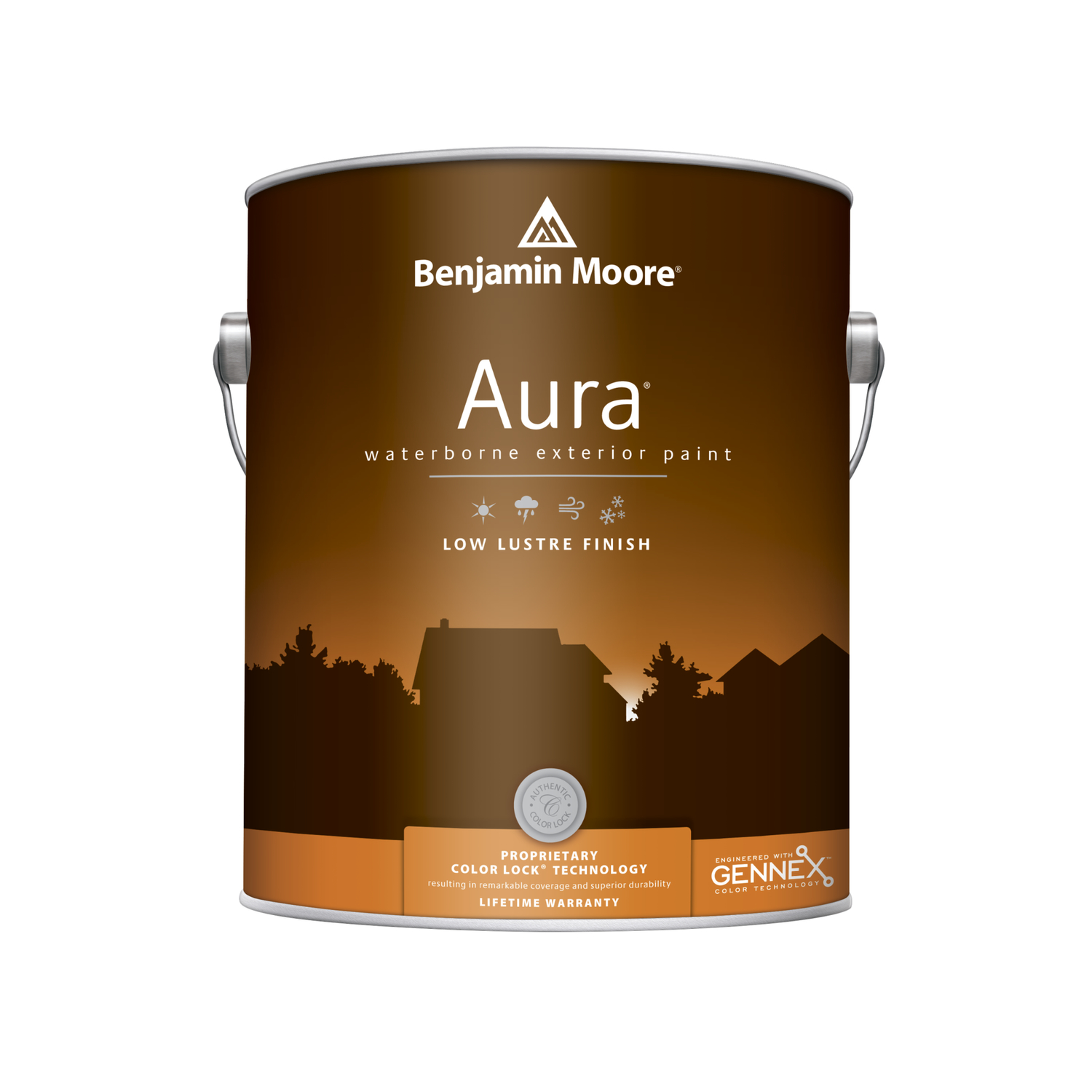 Benjamin Moore Aura Low Luster Tintable Base Base 4 Acrylic Paint Outdoor 1 gal.