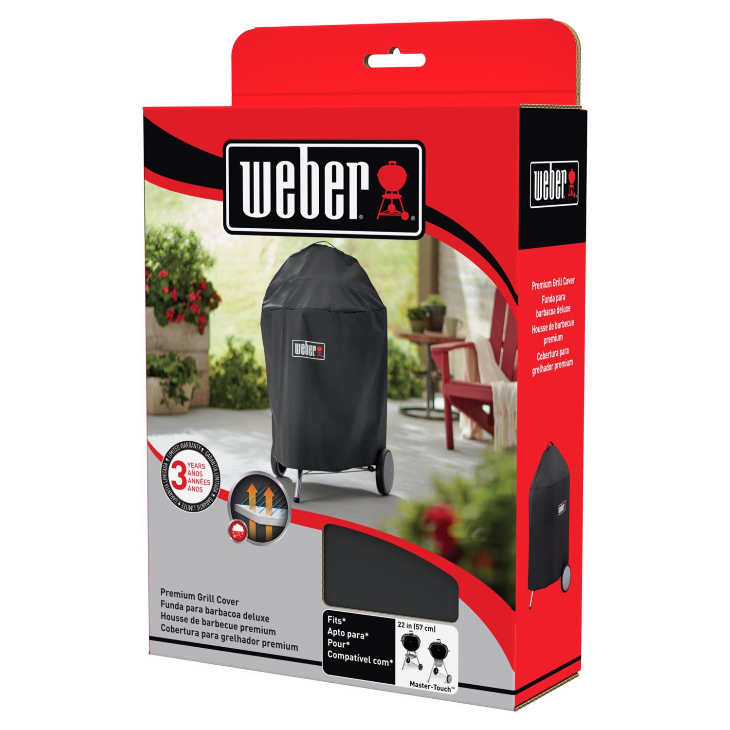 Weber Premium Black Grill Cover For 22" Charcoal Grills