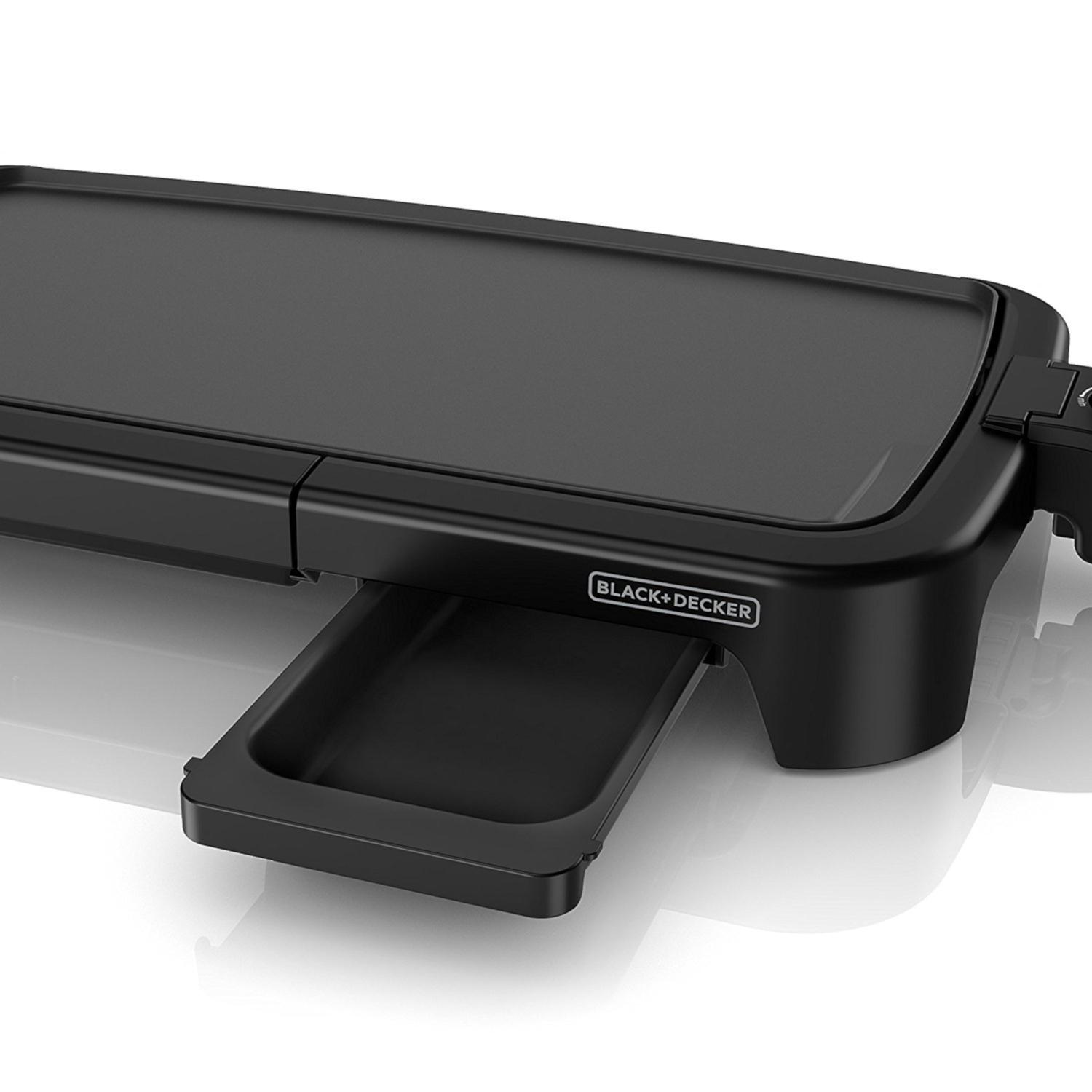 Black+Decker 22 in. L X 13 in. W Cast Aluminum Nonstick Surface Black Electric Griddle