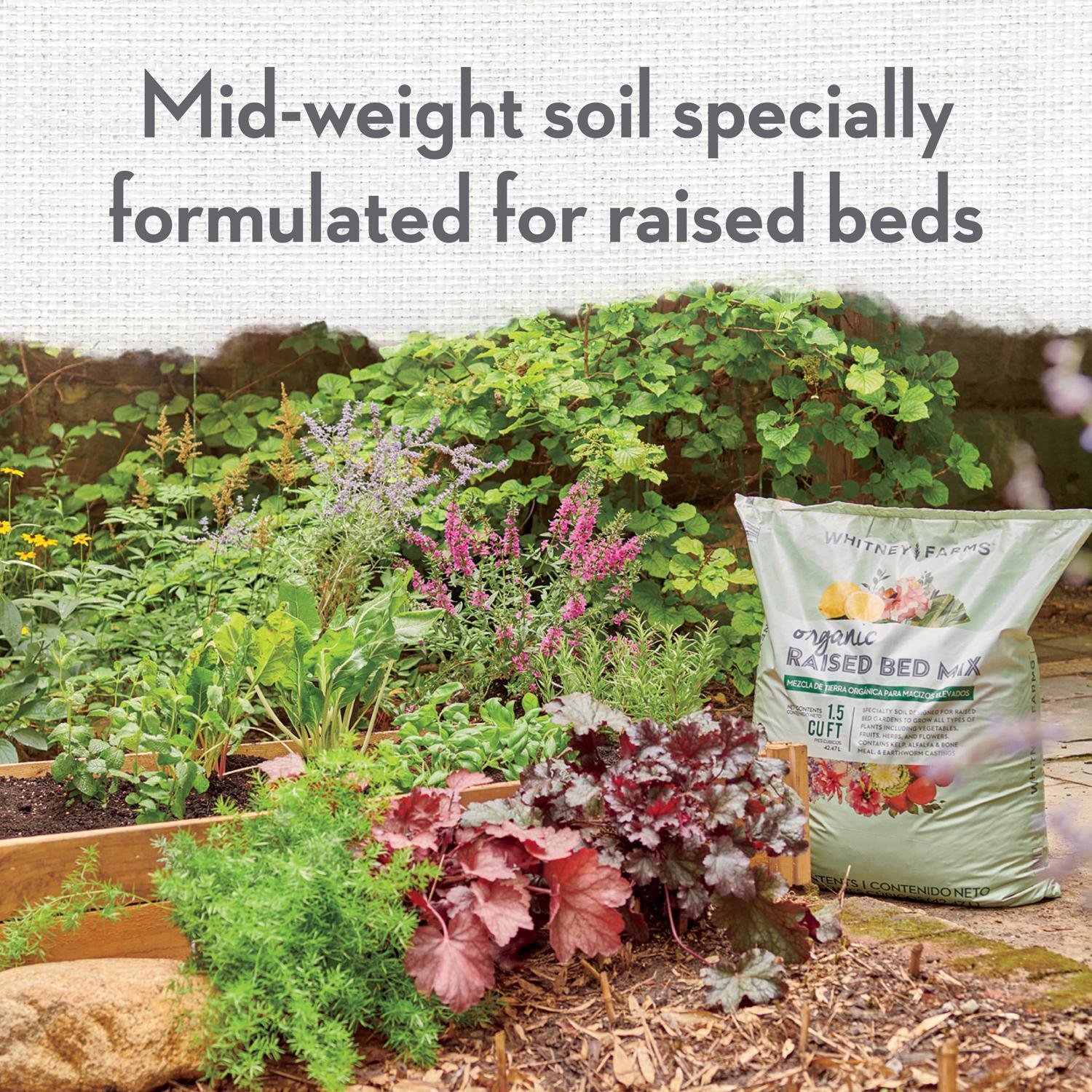 Whitney Farms Organic Fruit and Vegetable Raised Bed Mix 1.5 cu ft