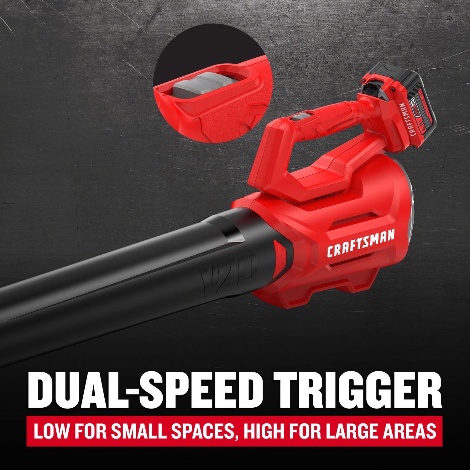 CRAFTSMAN V20 CMCBL700M1 100 mph 380 CFM Battery Handheld Blower Kit (Battery & Charger)