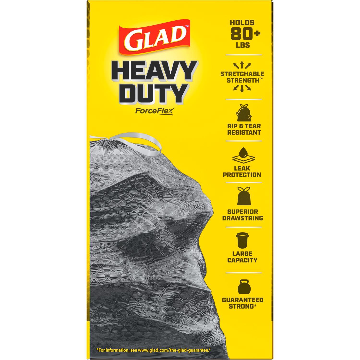 Glad ForceFlex 30 gal No Scent Trash Bags Drawstring 50 pk