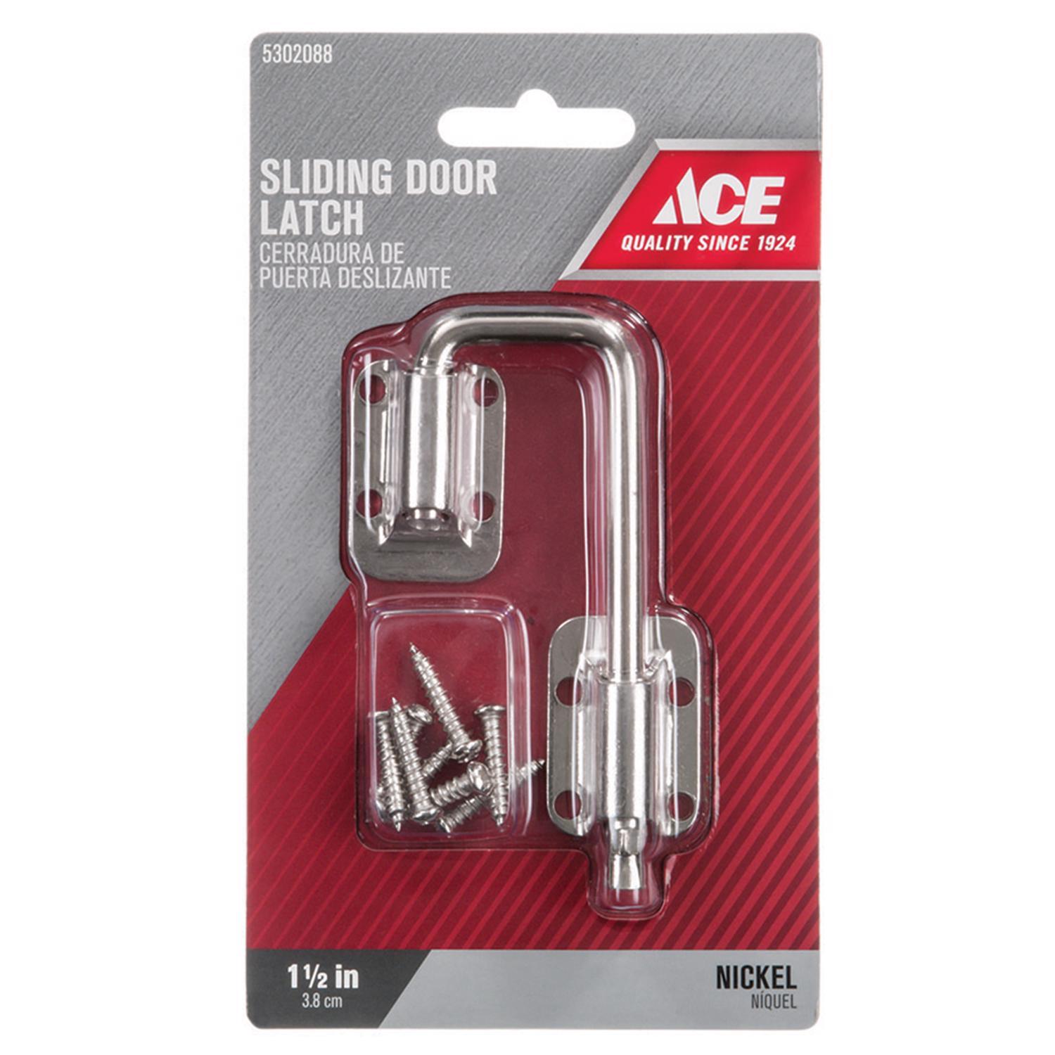Ace Nickel Nickel Indoor Sliding Door Latch