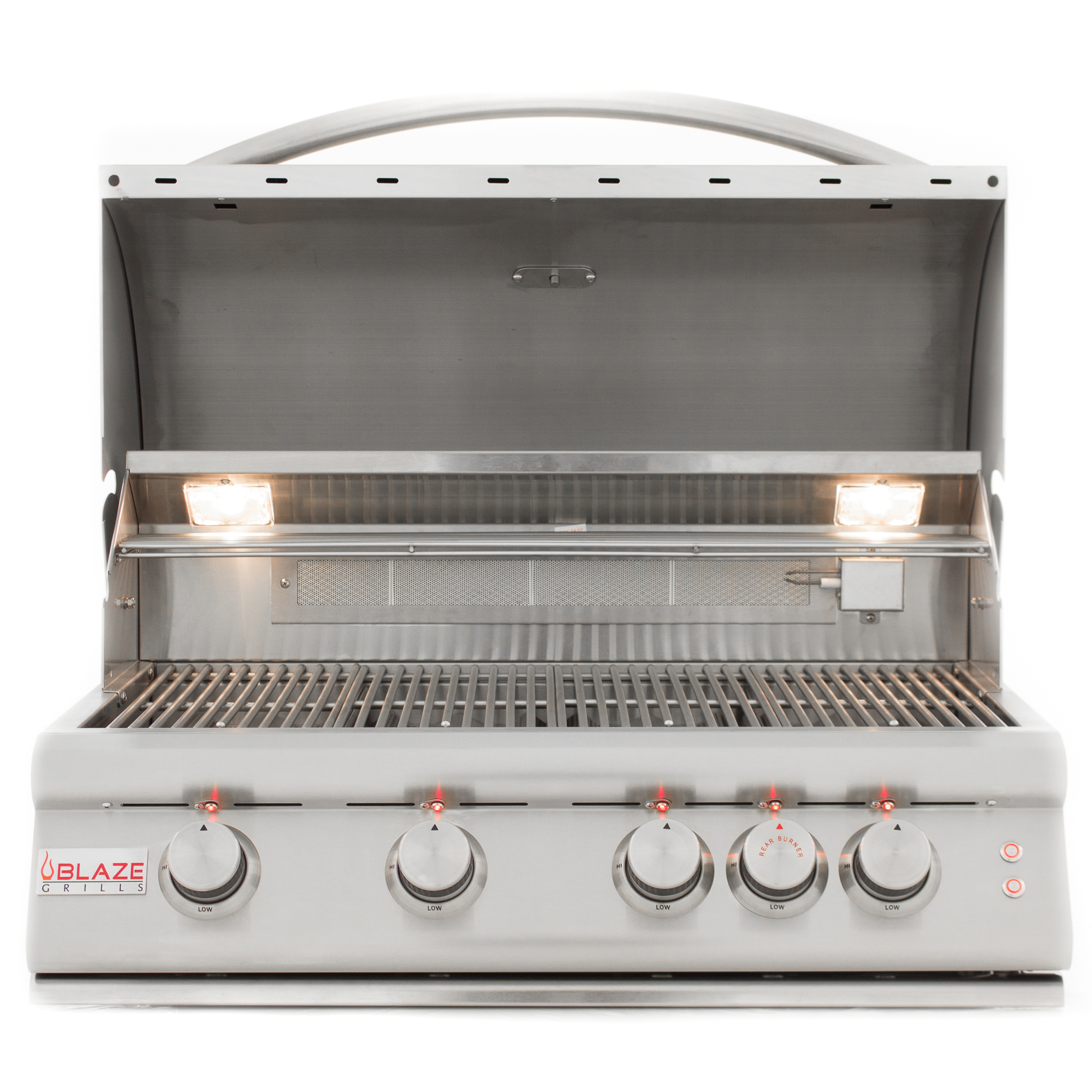 Blaze 32-Inch 4-Burner LTE Gas Grill with Rear Burner and Built-in Lighting System Natural Gas