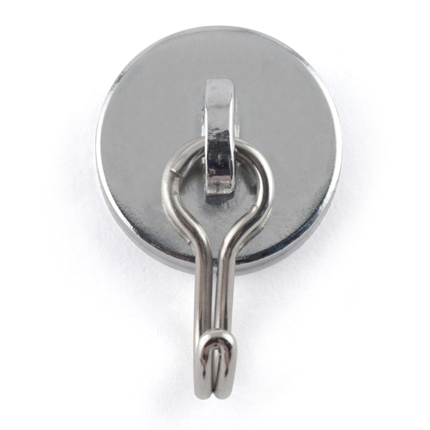 Magnet Source.225 in. L X 1.125 in. W Silver Magnetic Hook 40 lb. pull 1 pc
