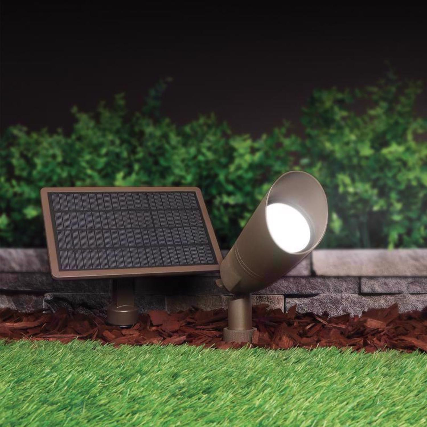 Feit OneSync Solar Powered 3 W LED Spot Light Kit 1 pk