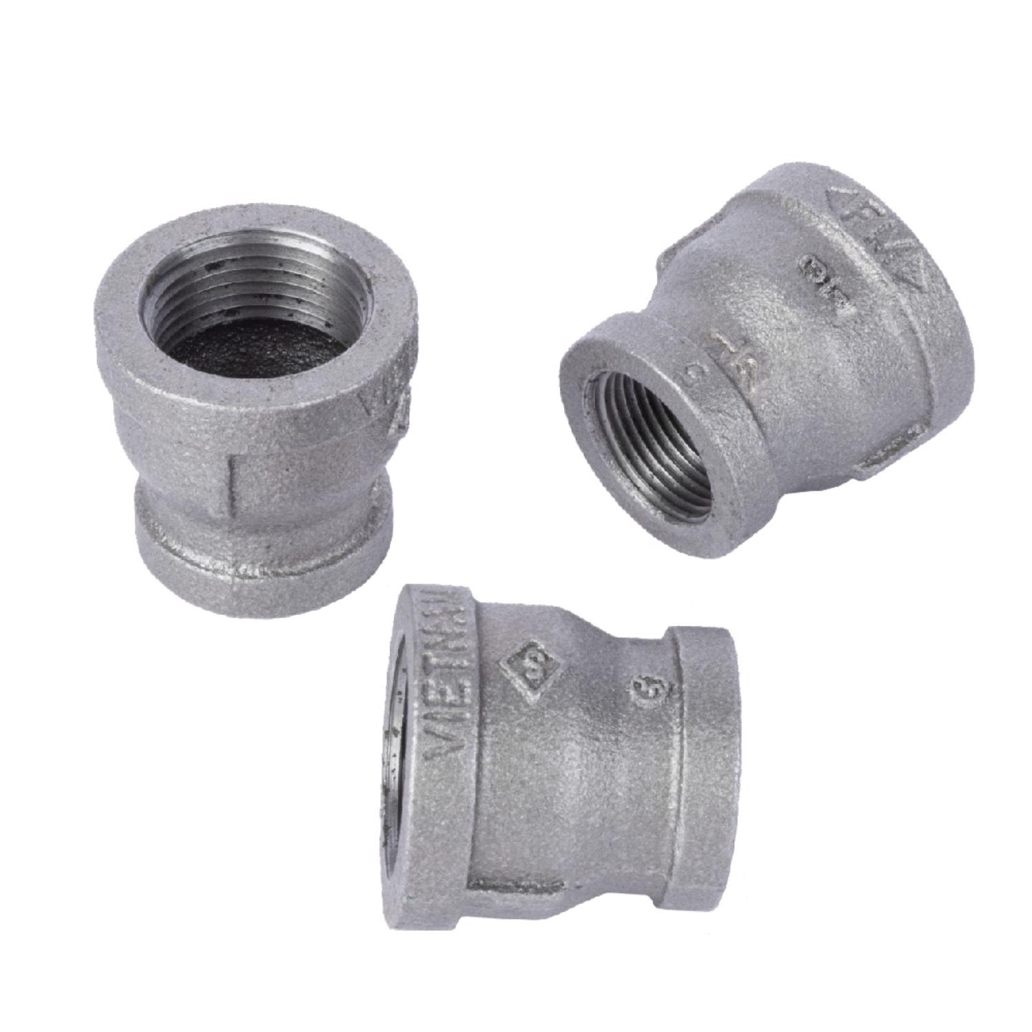STZ Industries 3/4 in. FIP each X 1/2 in. D FIP Black Malleable Iron Coupling