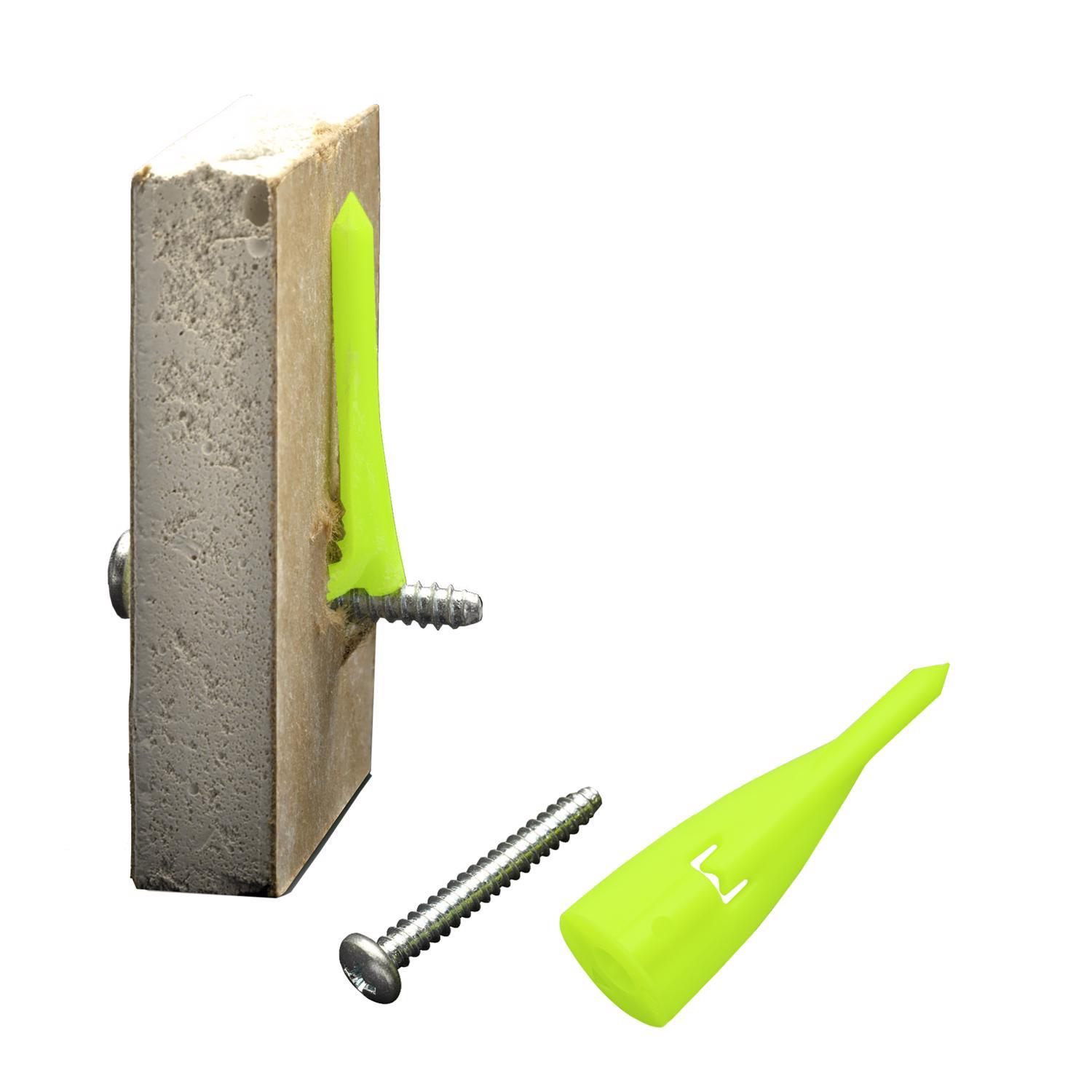 WallClaw Anchors LOC-N-LOAD.25 in. D X 2 in. L Plastic/Steel Pan Head Wallboard Anchors 4 pk
