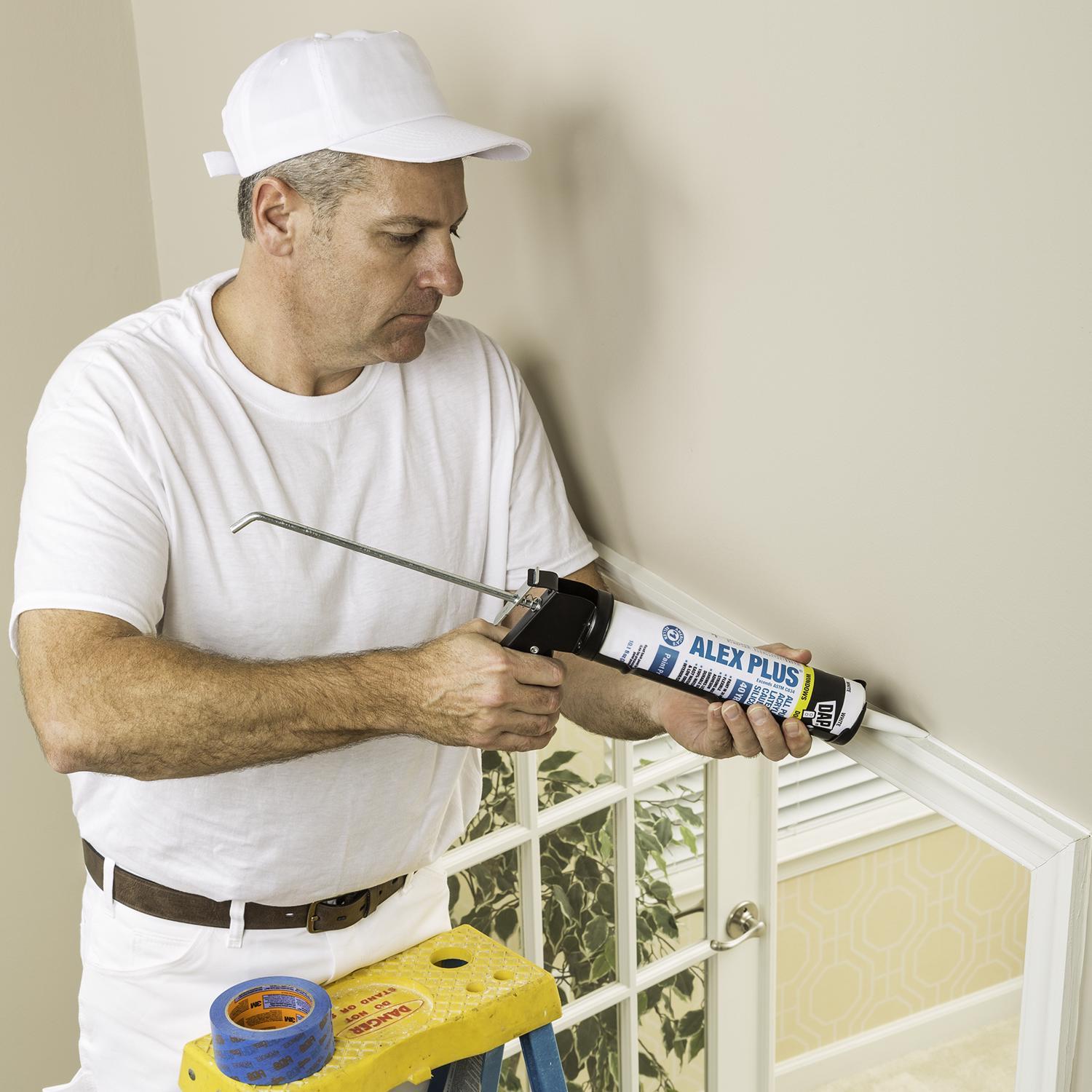 DAP Alex Plus White Acrylic Latex All Purpose Caulk 10.1 oz