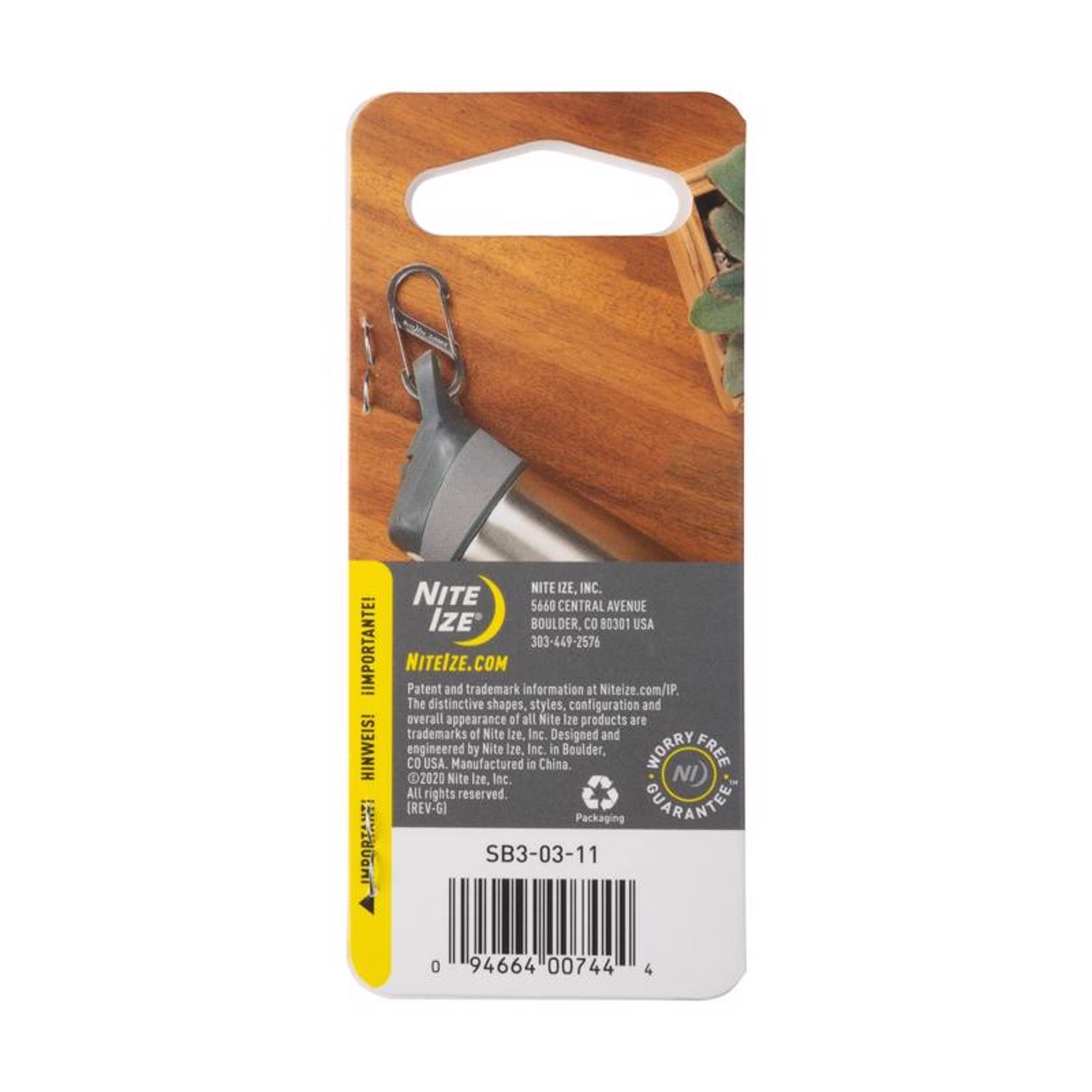 Nite Ize S-Biner Stainless Steel Silver Dual Carabiner S-Biner