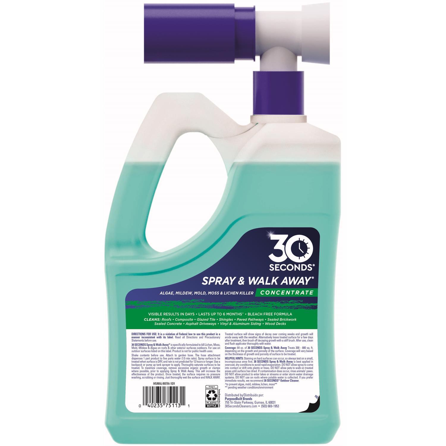 30 SECONDS Spray & Walk Away Mold Killer 64 oz