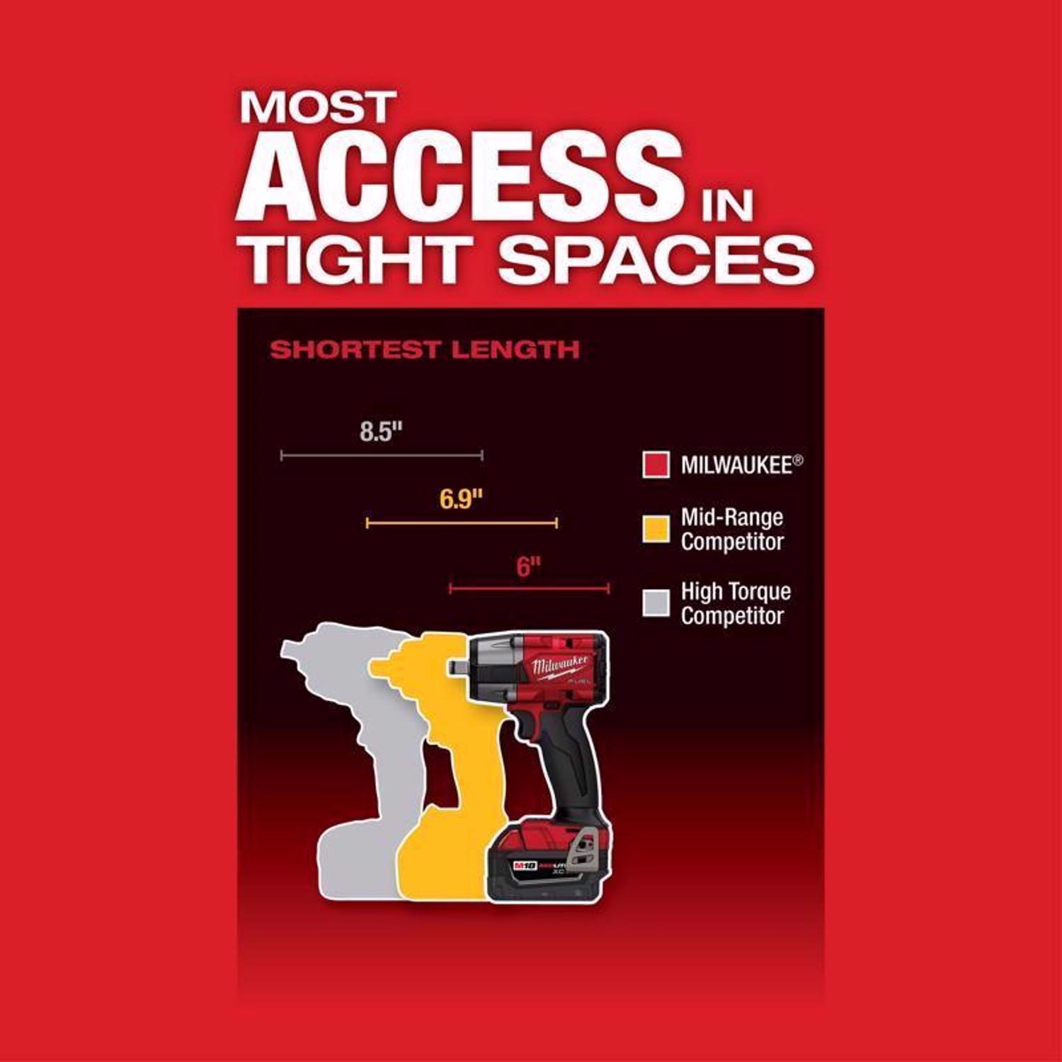 Milwaukee M18 FUEL 1/2 in. Cordless Brushless Impact Wrench Tool Only