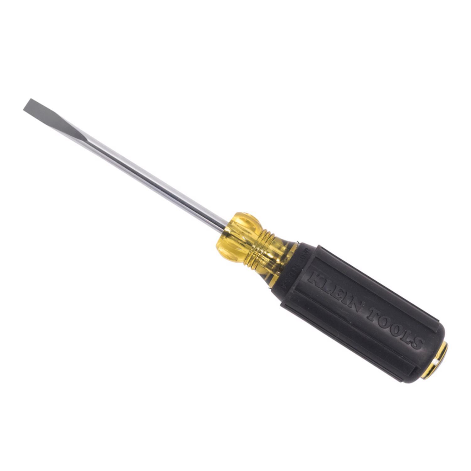 Klein Tools Cushion-Grip 4 in. L Cabinet Screwdriver 1 pc