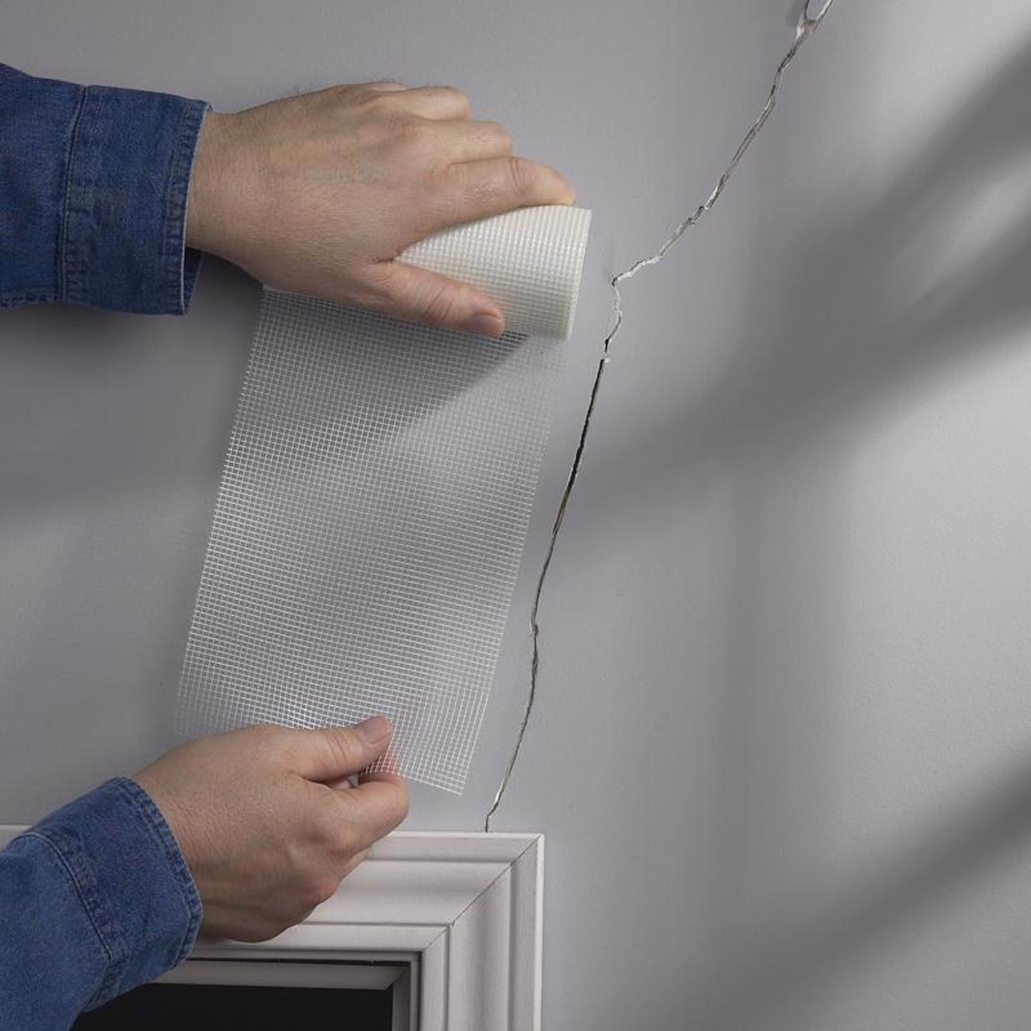 ADFORS FibaTape 75 ft. L X 6 in. W Fiberglass Mesh White Self Adhesive Wall Repair Fabric