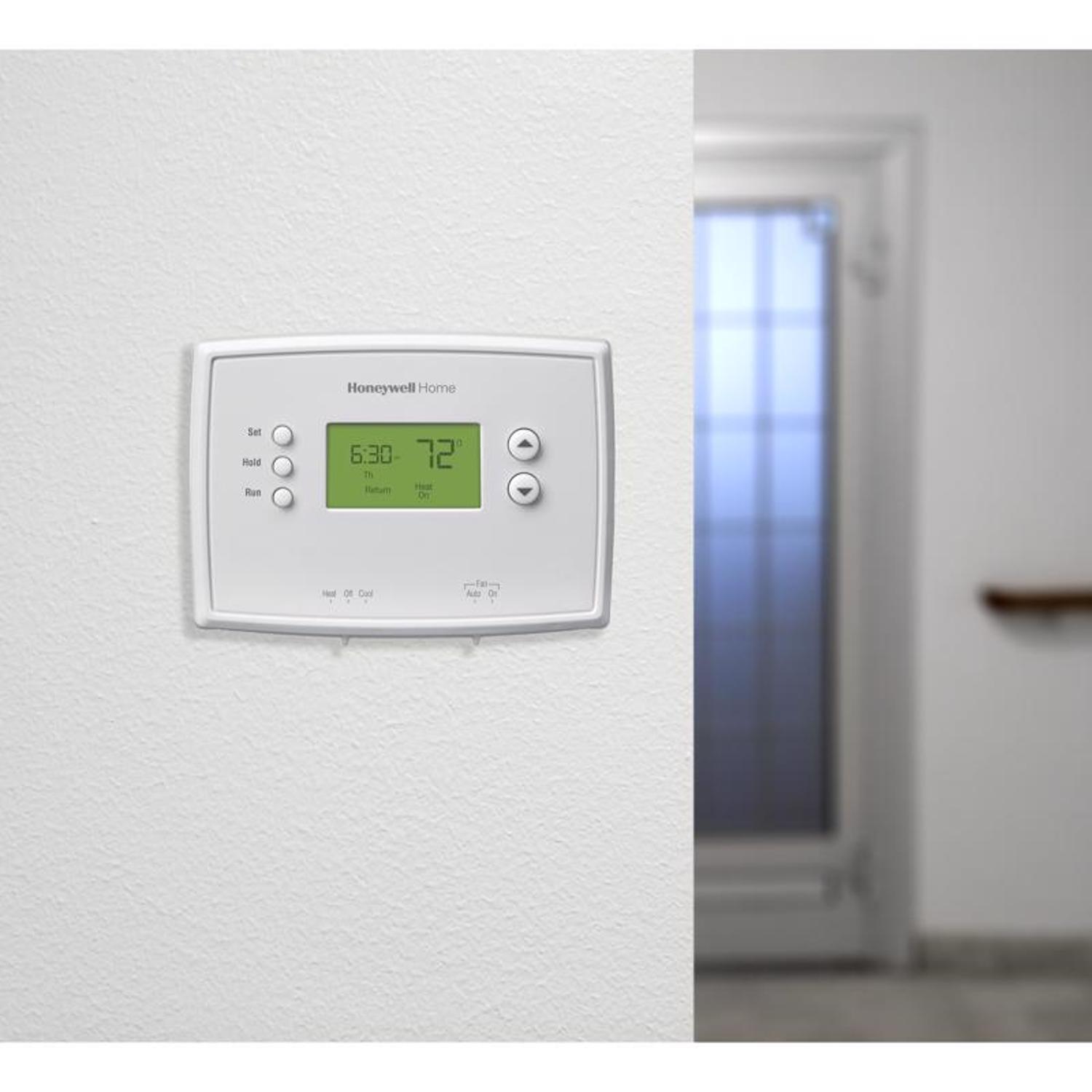Honeywell Heating and Cooling Push Buttons Programmable Thermostat