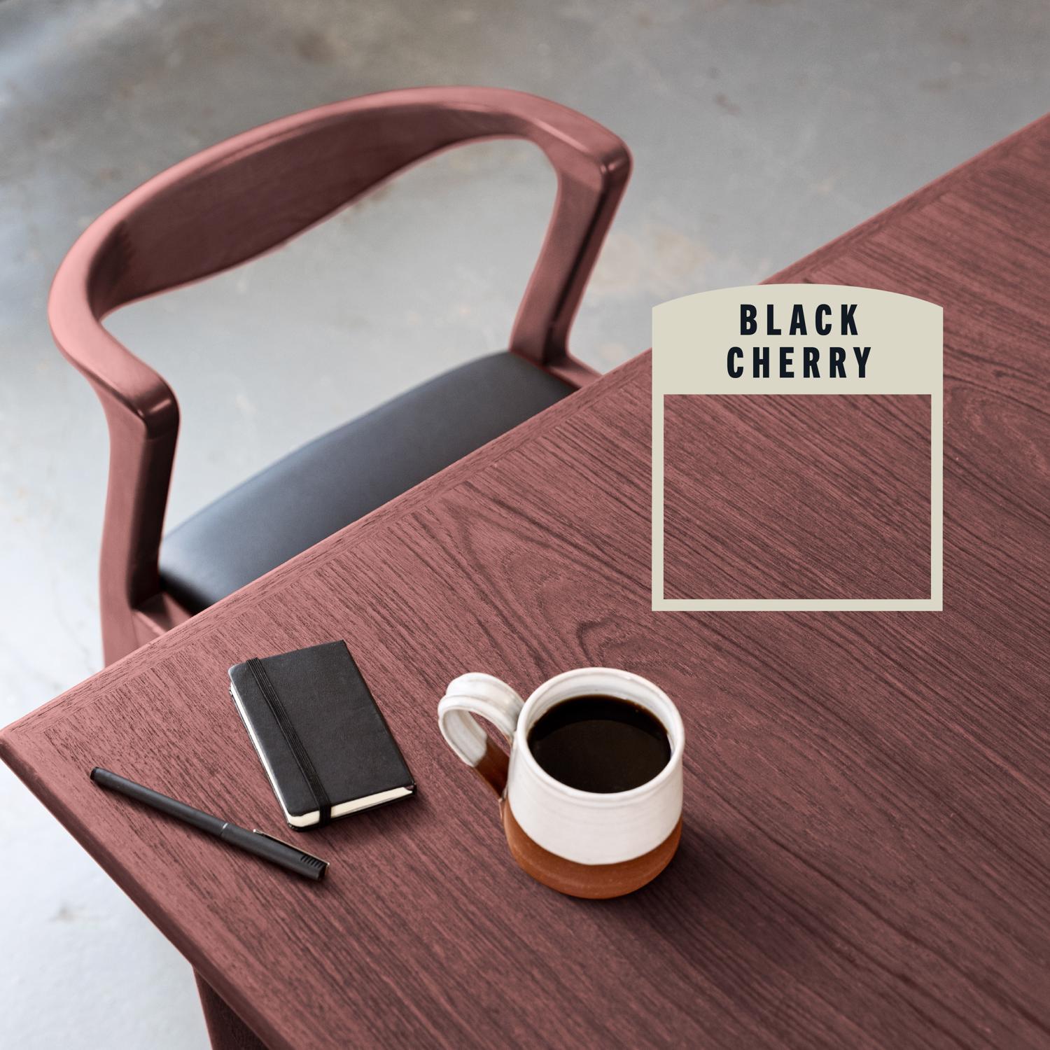 Varathane Semi-Transparent Black Cherry Oil-Based Urethane Modified Alkyd Fast Dry Wood Stain 1 qt