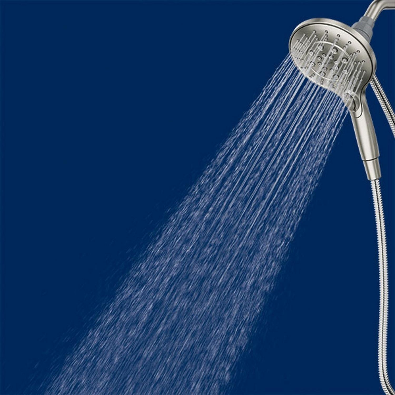 Moen Engage Brushed 6 settings Handheld Showerhead 1.75 gpm