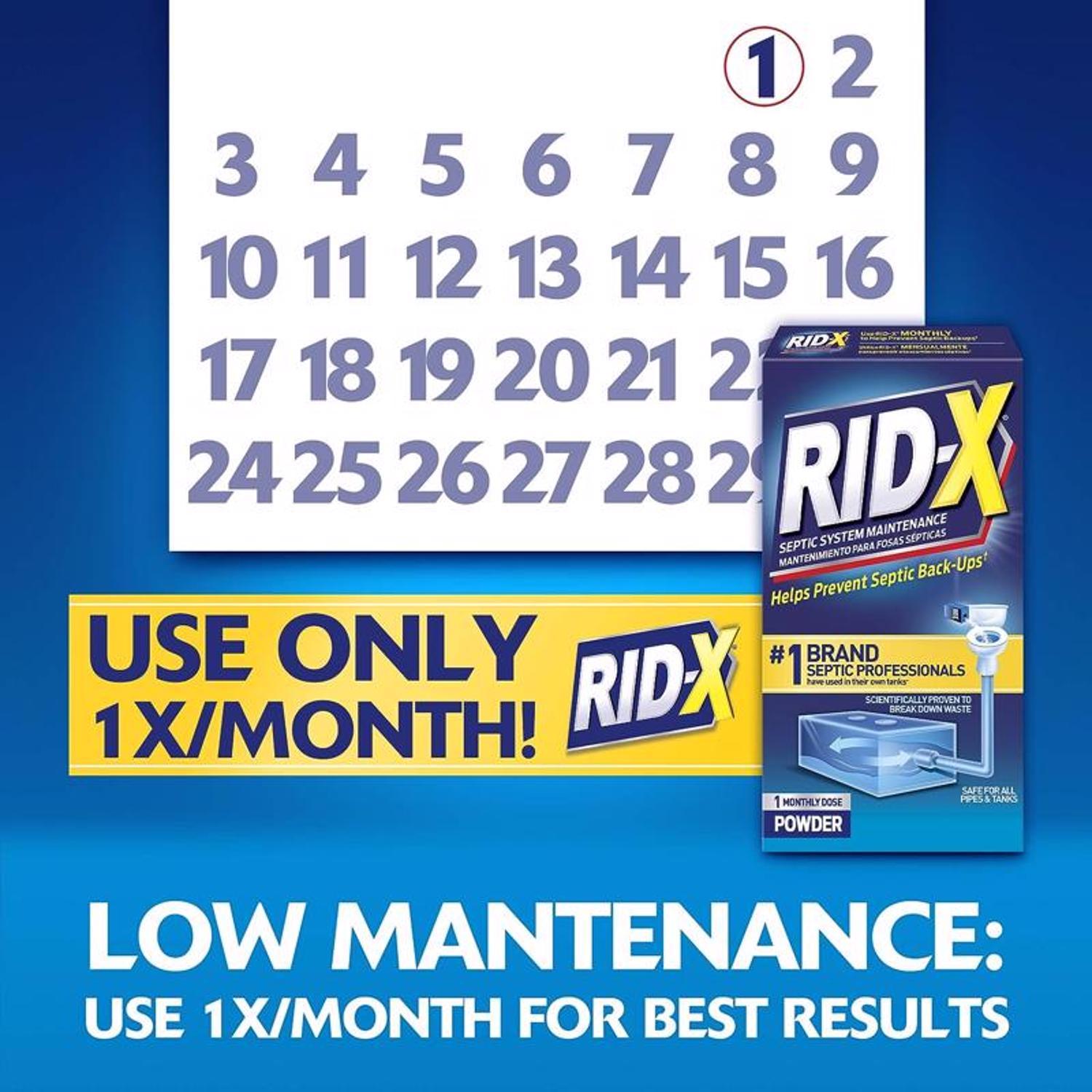 RID-X Pouches Septic System Treatment 3.2 oz