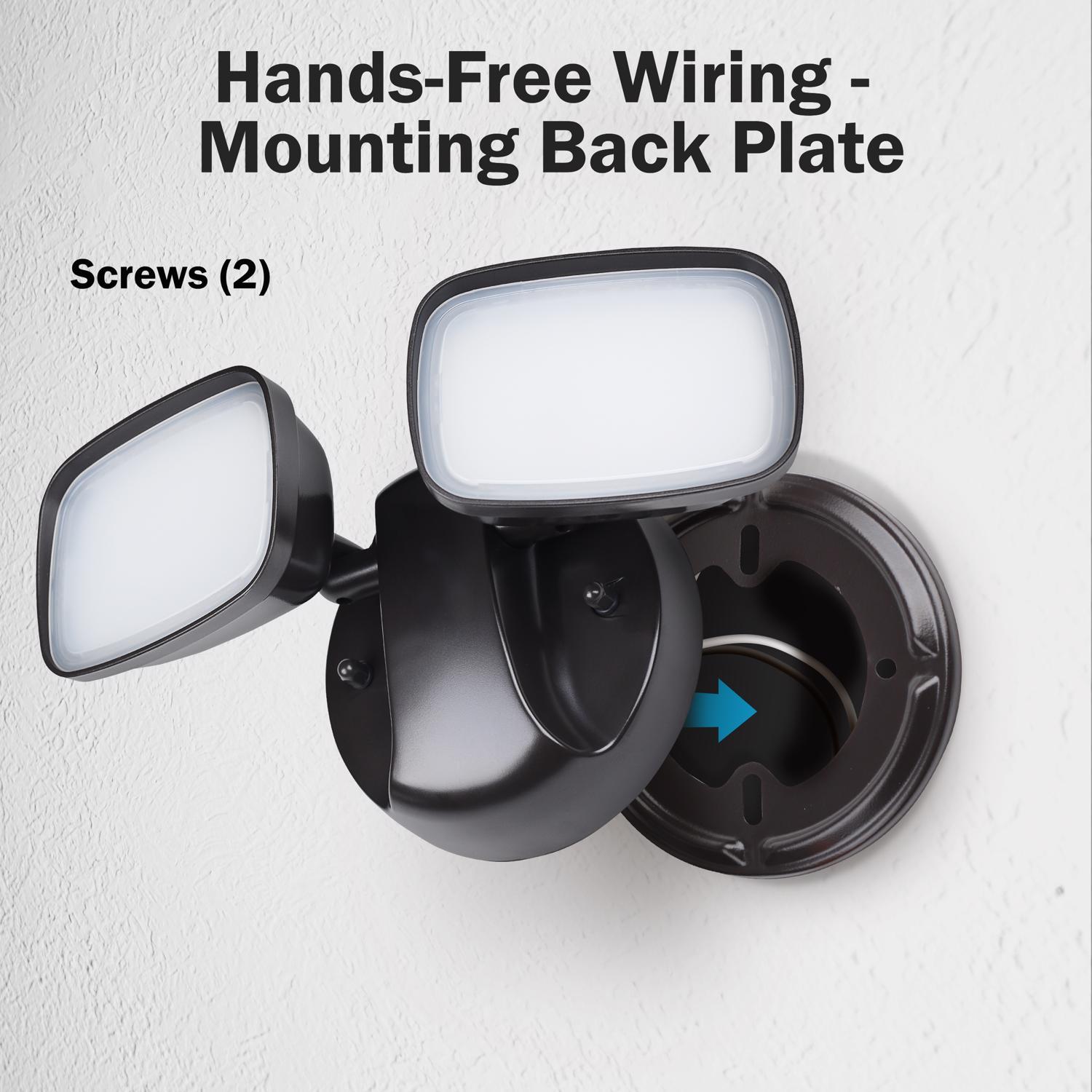 Feit LED Switch Hardwired LED Bronze Security Floodlight