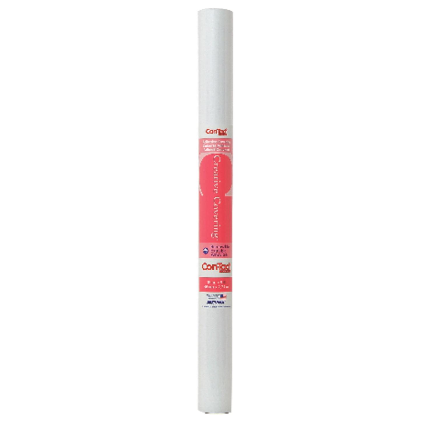 Con-Tact Creative Covering 9 ft. L X 18 in. W White Shelf Liner