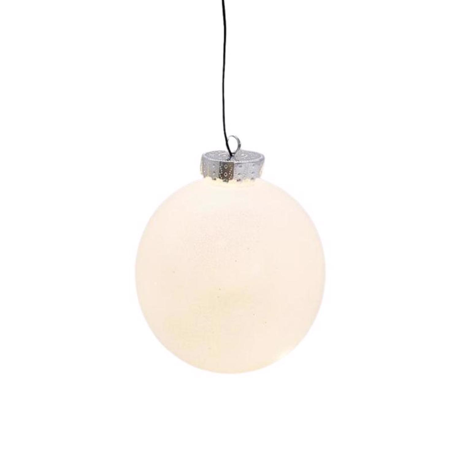 Celebrations LED Warm White Ornament 5 in. Hanging Decor