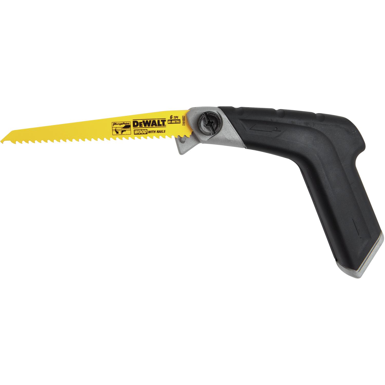 DeWalt 12 in. High Carbon Steel Adjustable Hacksaw Black/Yellow 1 pc