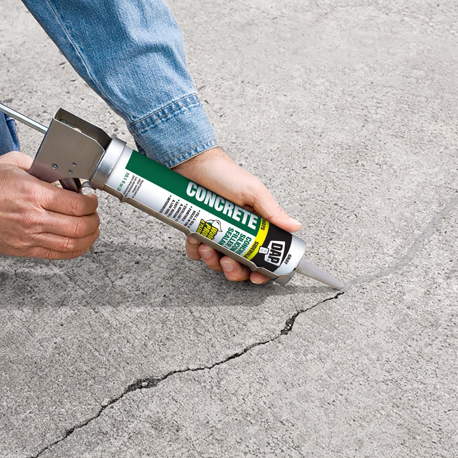 DAP Gray Silicone Concrete and Masonry Filler and Sealant 10.1 oz