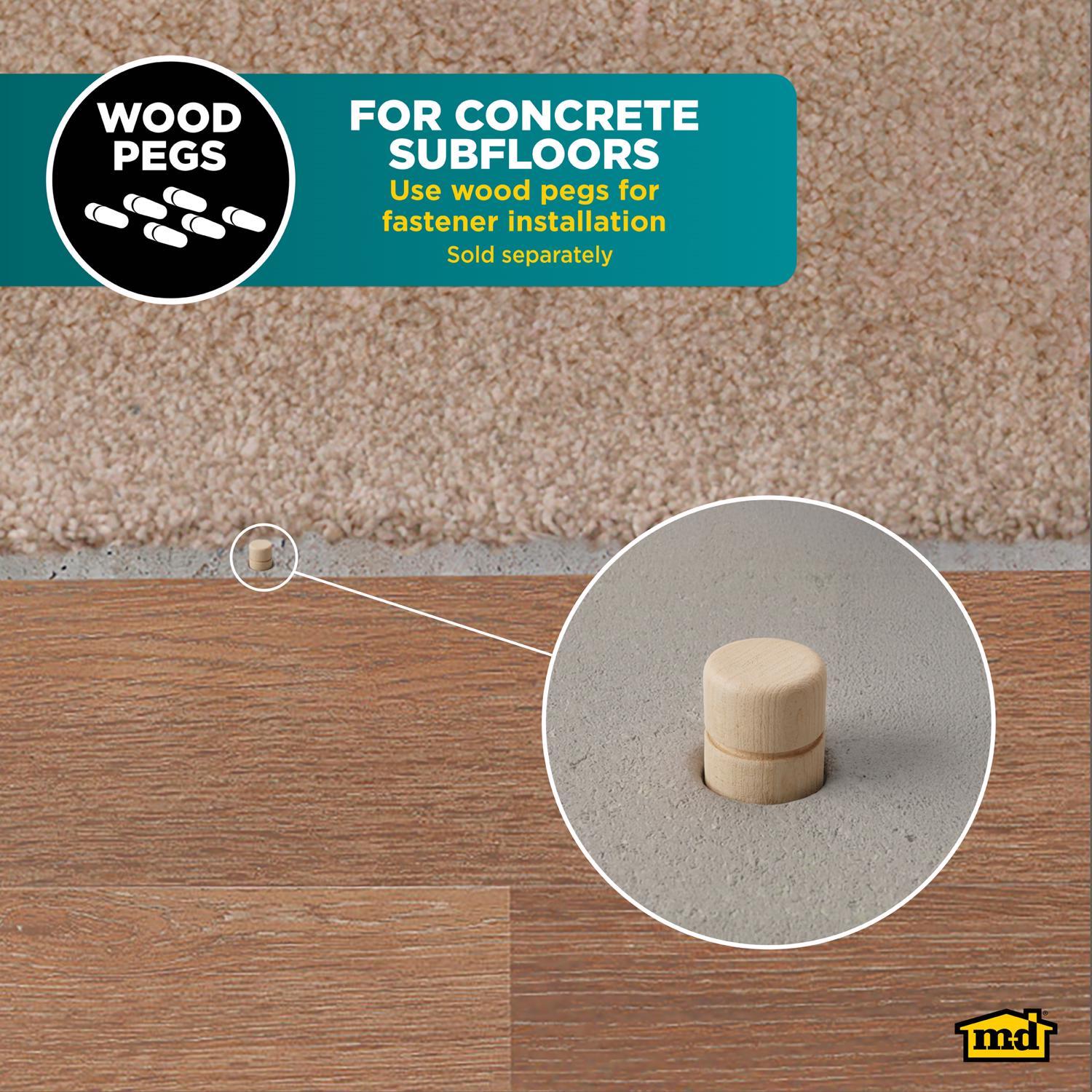 M-D Building Products 0.375 in. H X 2 in. W X 72 in. L Satin Brass Aluminum Carpet Trim