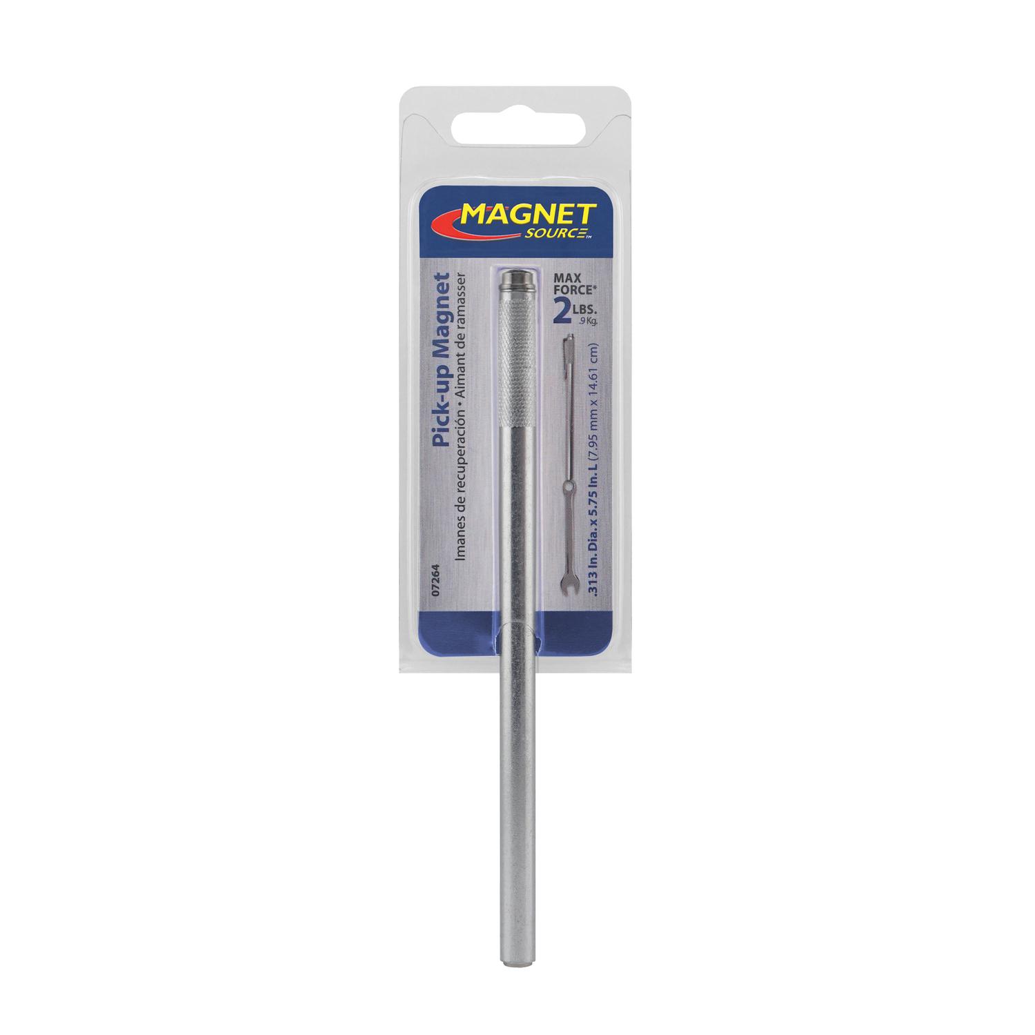 Magnet Source 5.75 in. L X.25 in. W Silver Pocket Pick-Up Magnet 2 lb. pull 1 pc