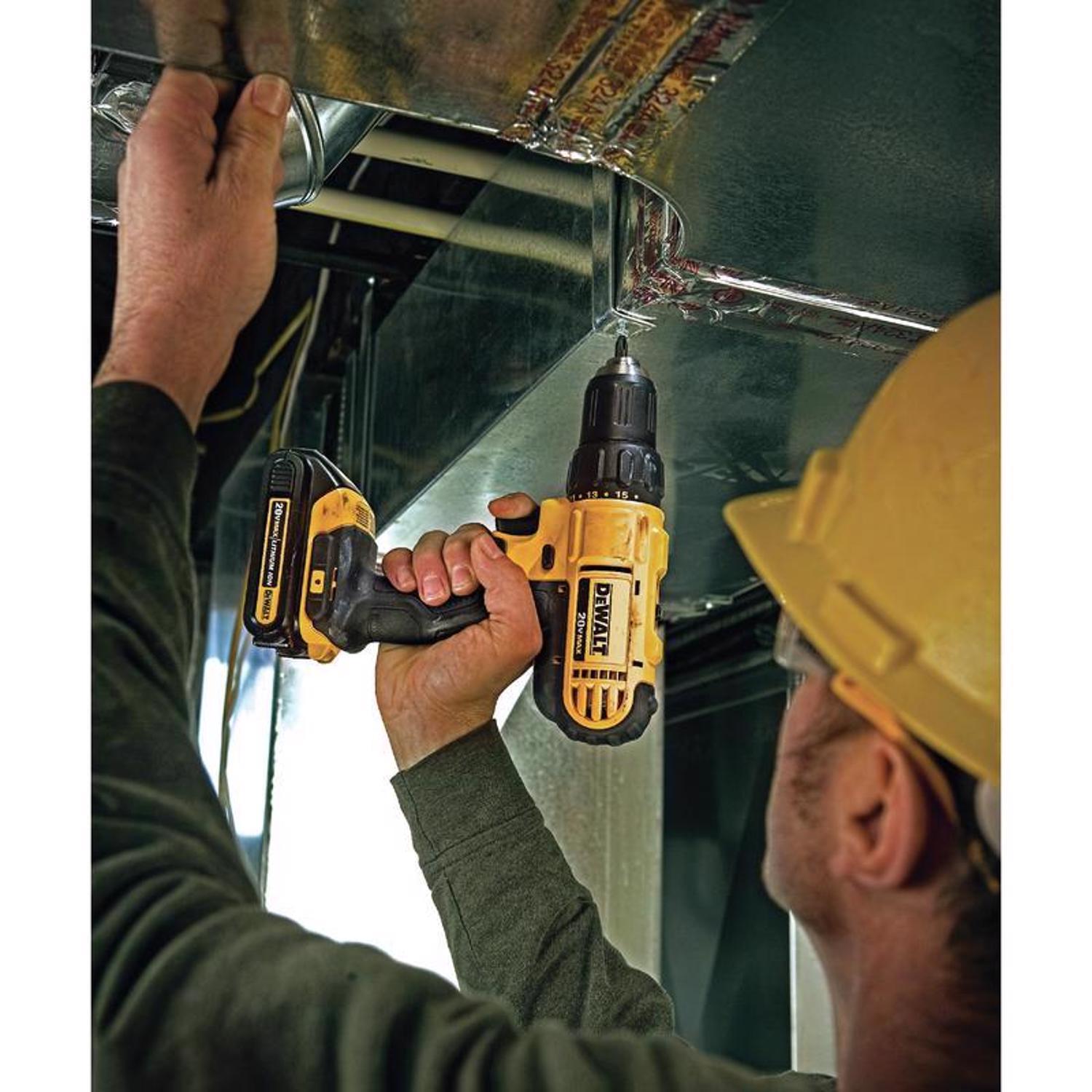 DeWalt 20V MAX 1/2 in. Brushed Cordless Compact Drill Kit (Battery & Charger)