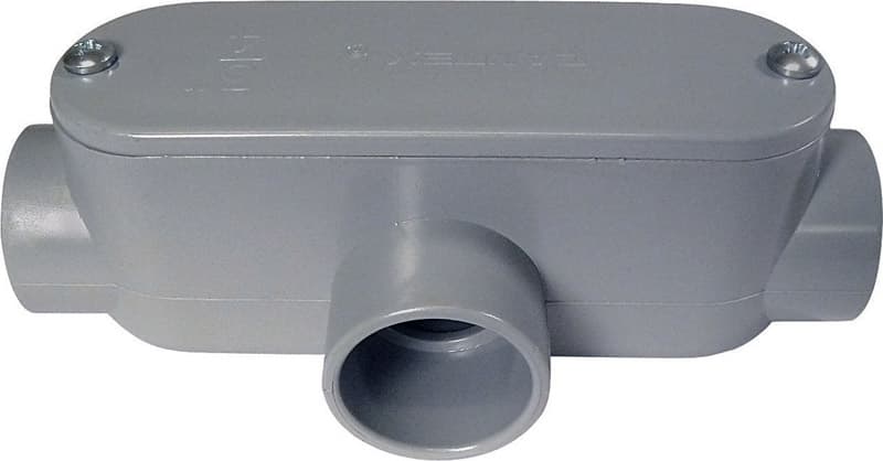 Cantex 1/2 in. D PVC Conduit Body For PVC 1 pk