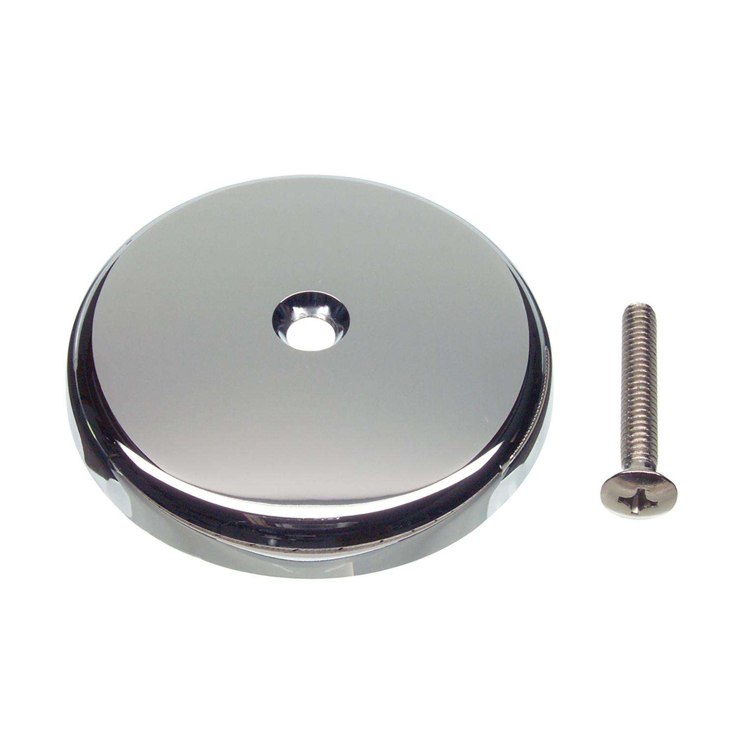 Ace Overflow Remodel Cover Plate Plastic/Stainless Steel