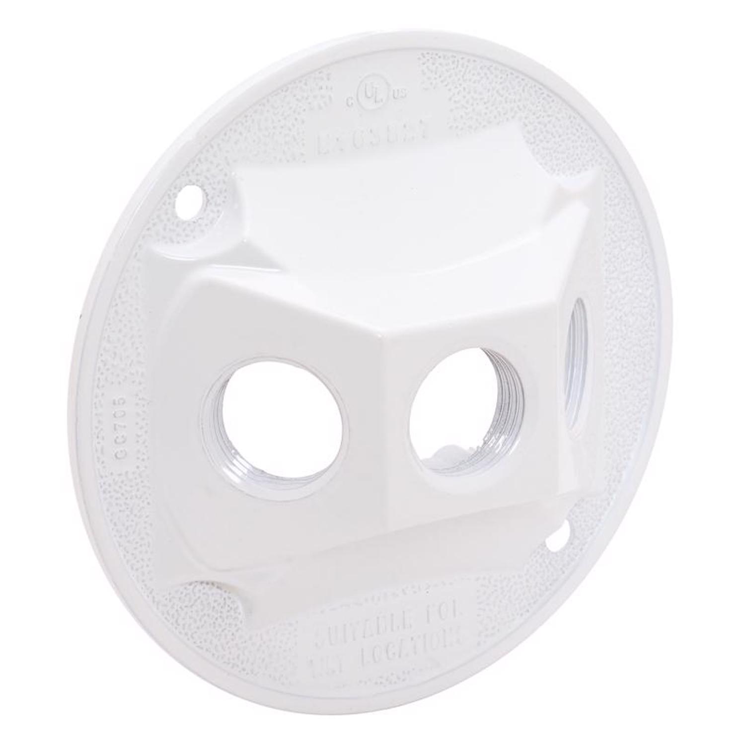 Sigma Engineered Solutions Round Die-Cast Metal 4.13 in. H X 4.13 in. W Lampholder Cover