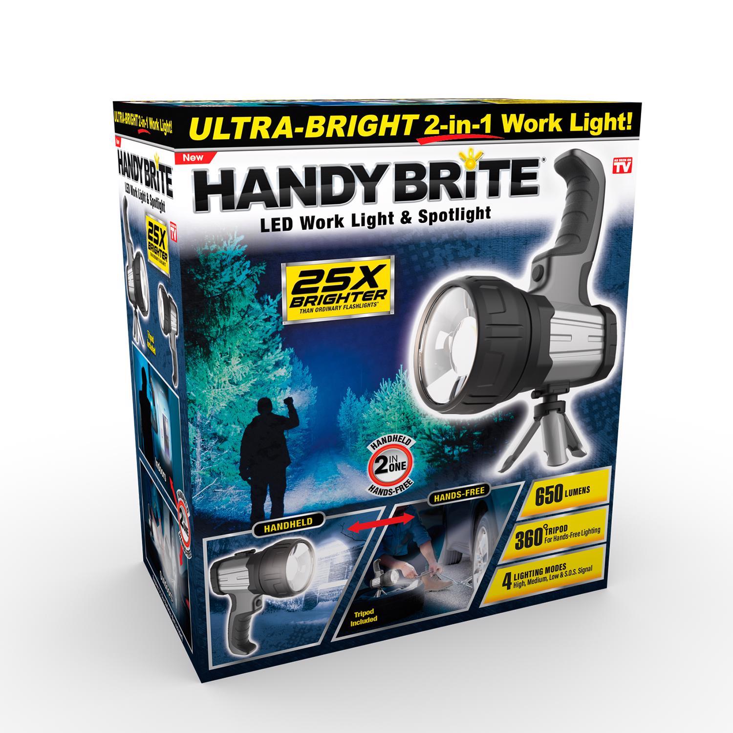 Handy Brite 650 Lm Led Battery Handheld Work Light with Tripod