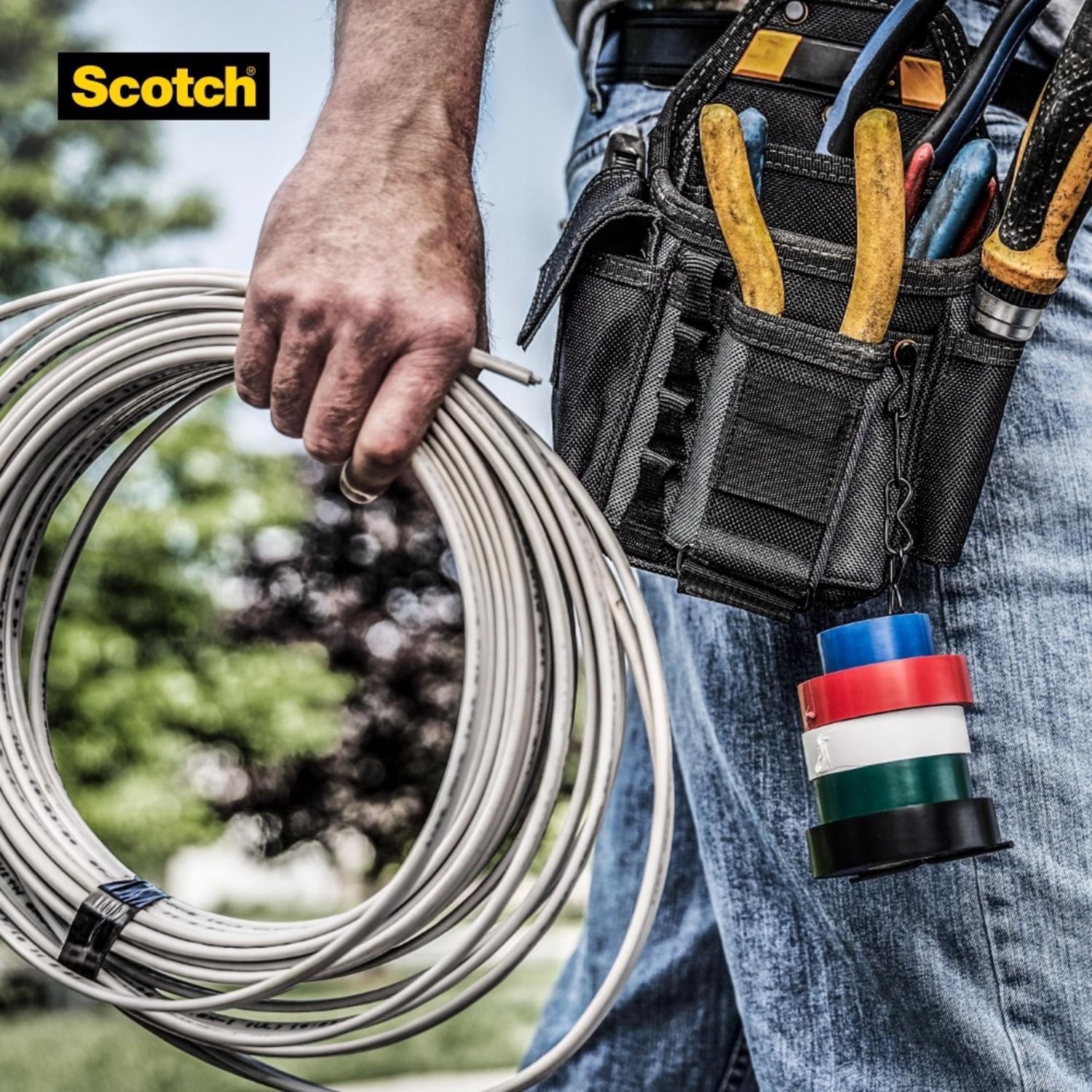 Scotch 3/4 in. W X 66 ft. L White Vinyl Electrical Tape