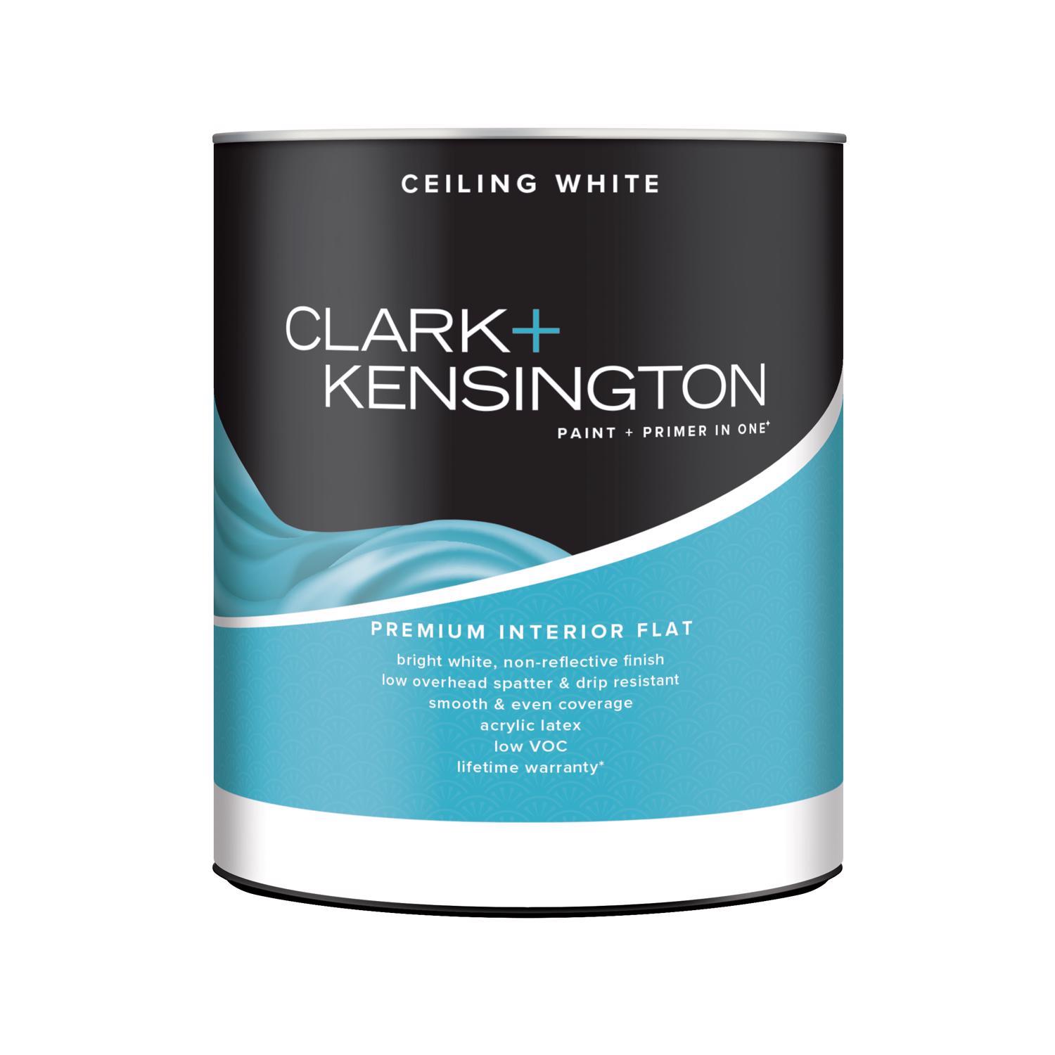Clark+Kensington Flat Ceiling White Ceiling Paint Interior 1 qt