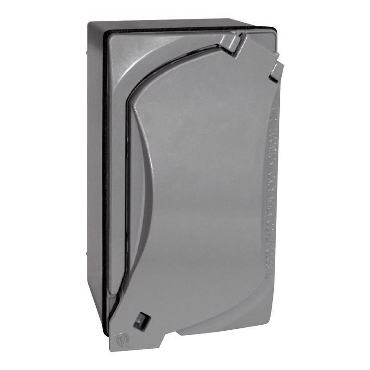 Sigma Engineered Solutions Rectangle Die-Cast Metal 1 gang 4.58 in. H X 2.83 in. W Duplex Outlet Kit