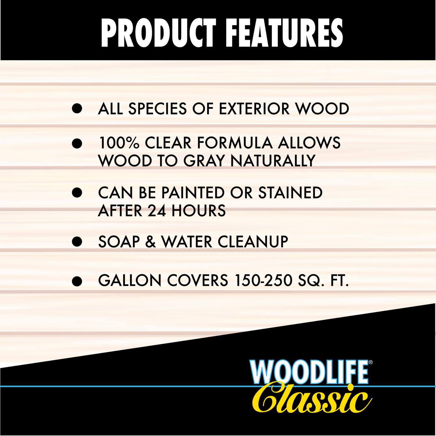 Wolman Woodlife Clear Fully-Transparent Water-Based Wood Preservative 1 gal