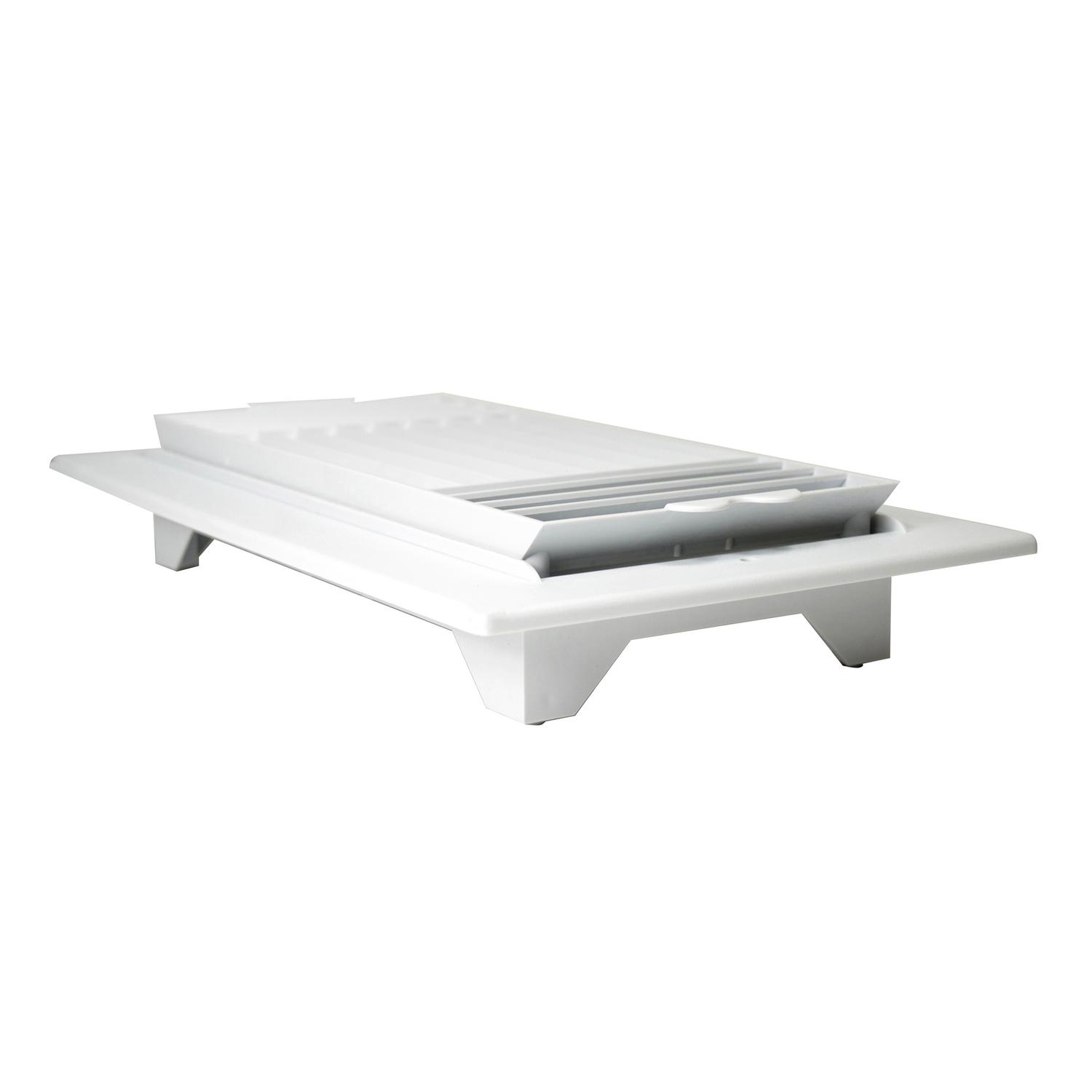 Deflect-O Jordan 12 in. H X 6 in. W 3-Way White Plastic Ceiling Register