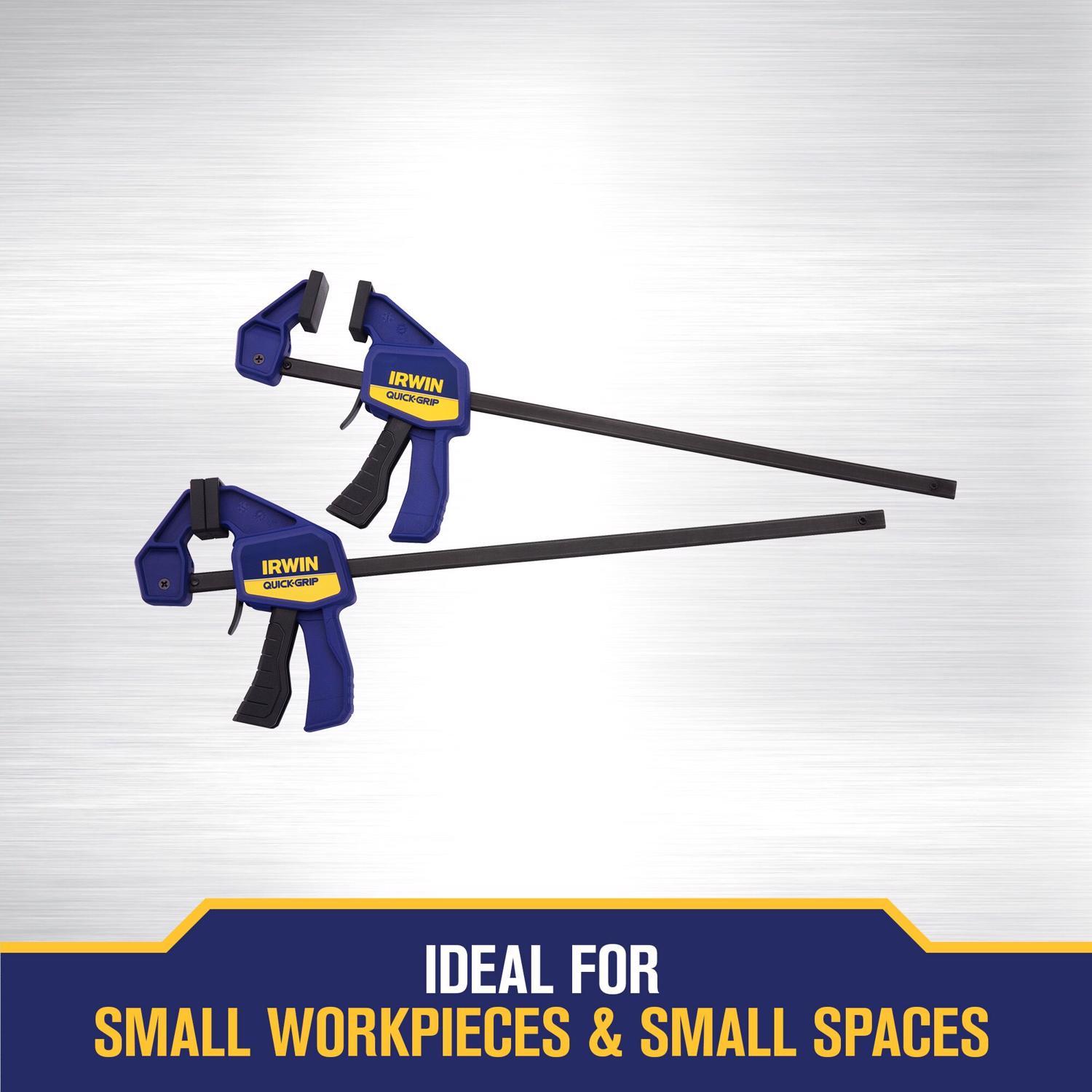 Irwin Quick-Grip 12 in. X 2-7/16 in. D Bar Clamp 100 lb 2 pc