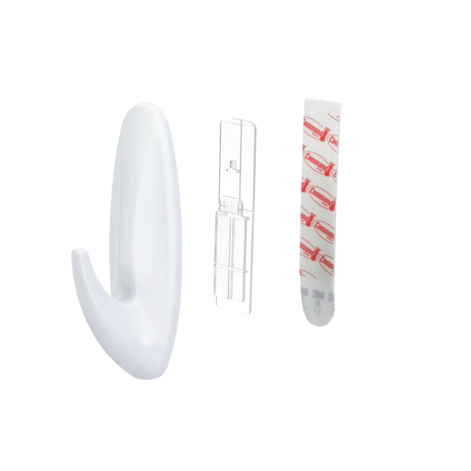 3M Command Large Plastic Designer Hooks 4.125 in. L 1 pk