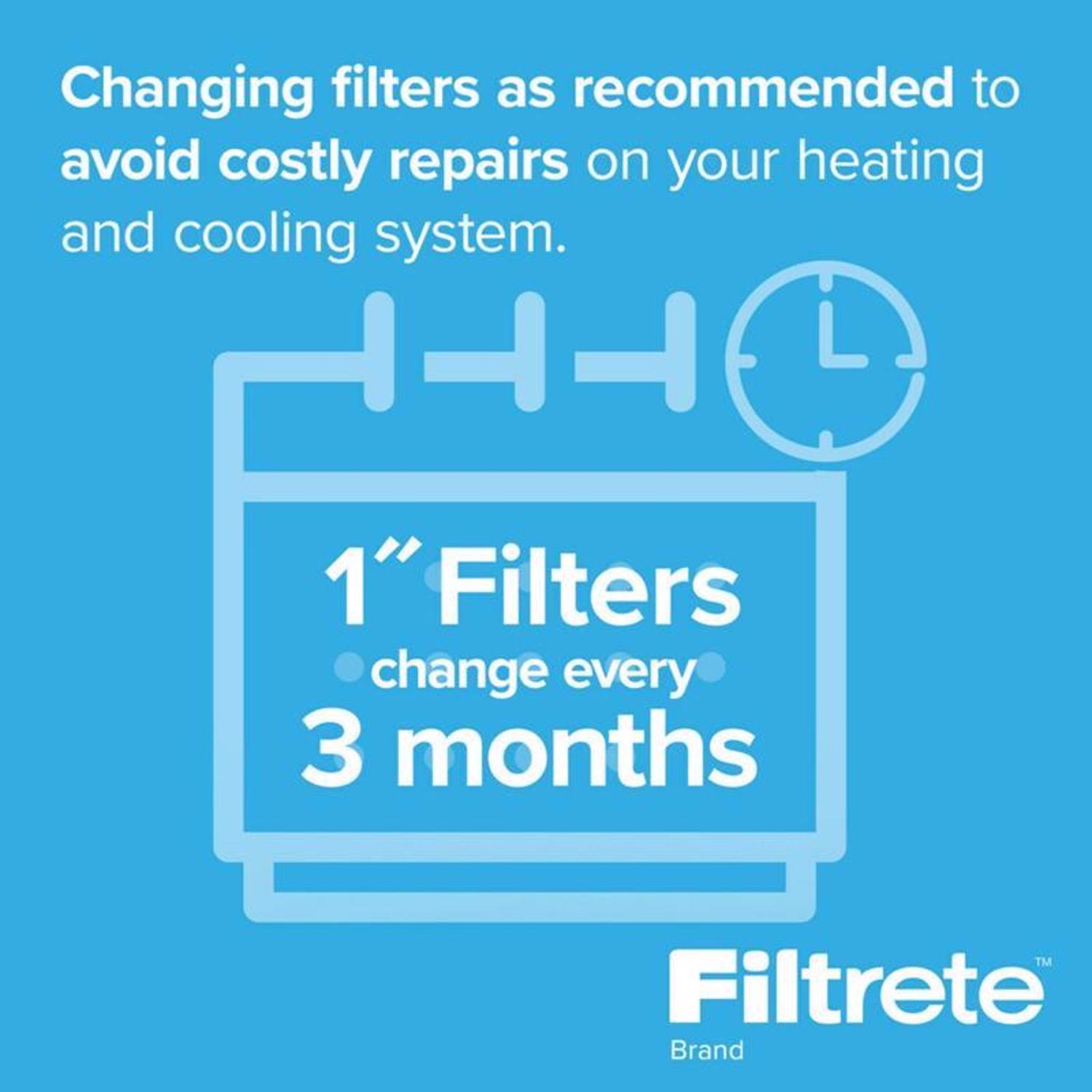 Filtrete Allergen Defense 12 in. W X 24 in. H X 1 in. Polyester 1000 MPR Pleated Air Filter 1 pk