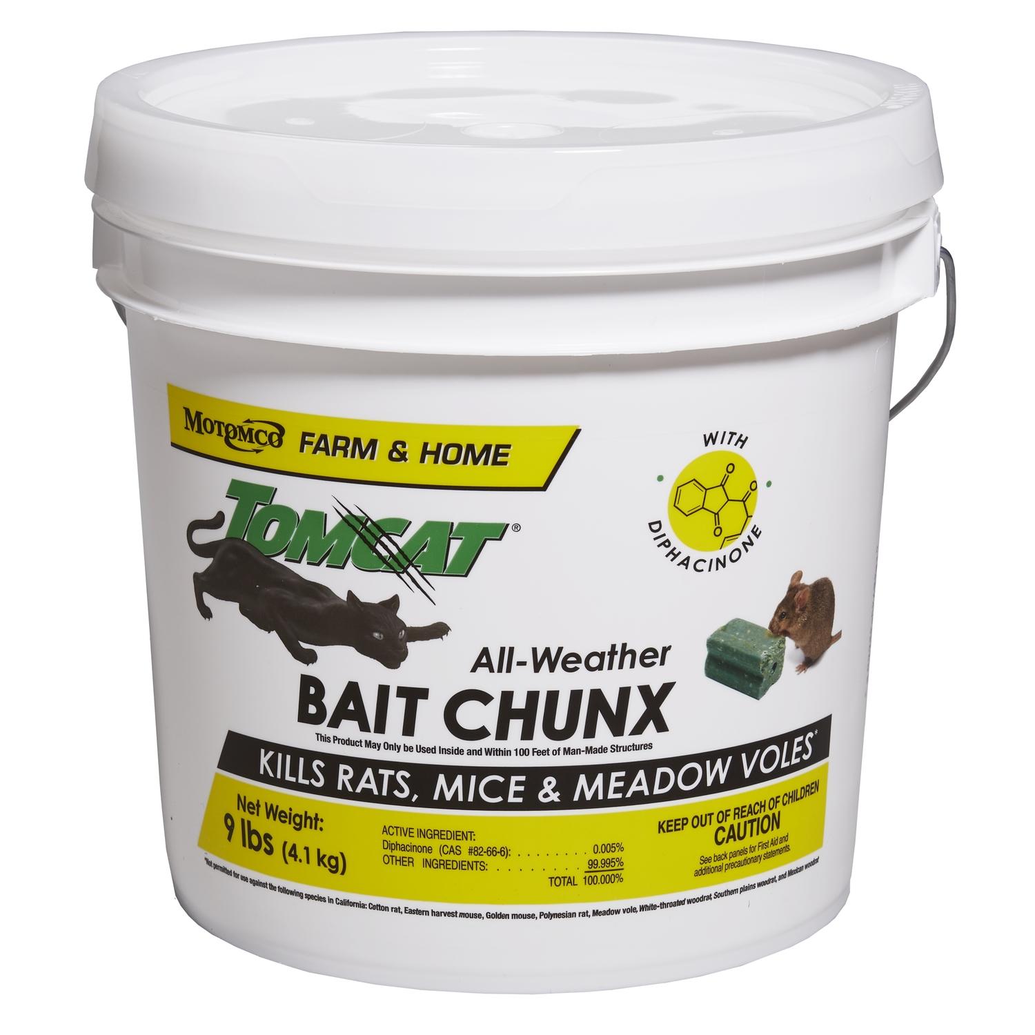 Tomcat Toxic Peanut-Flavored Bait Blocks For Mice and Rats 9 lb