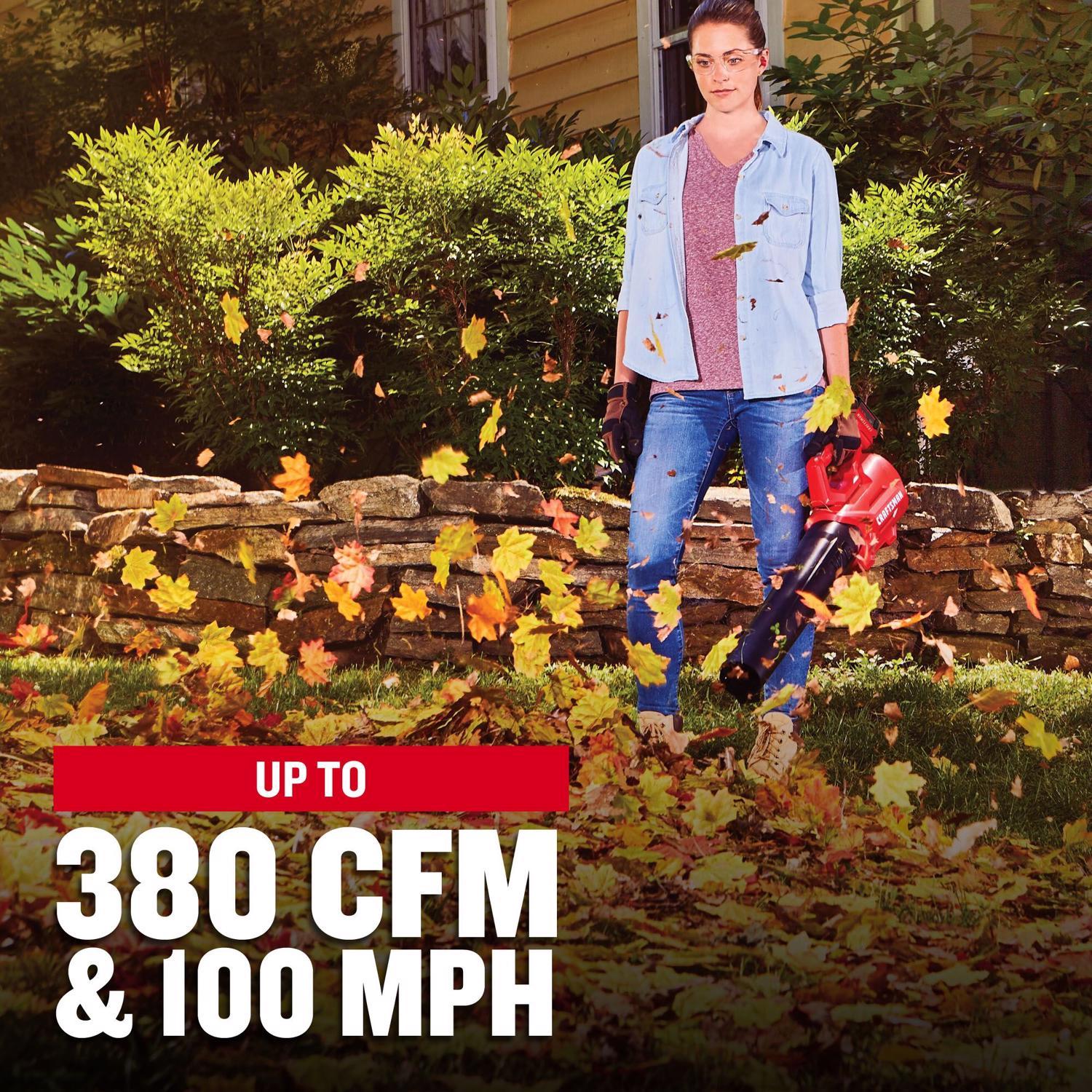 CRAFTSMAN V20 CMCBL700M1 100 mph 380 CFM Battery Handheld Blower Kit (Battery & Charger)